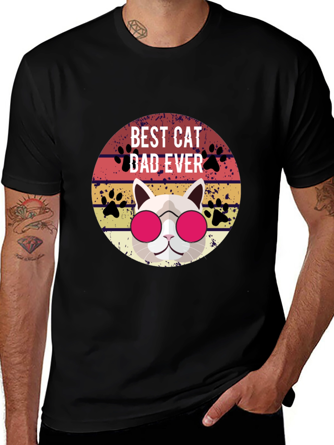 Variant 24 of Best Cat Dad Ever T-Shirt