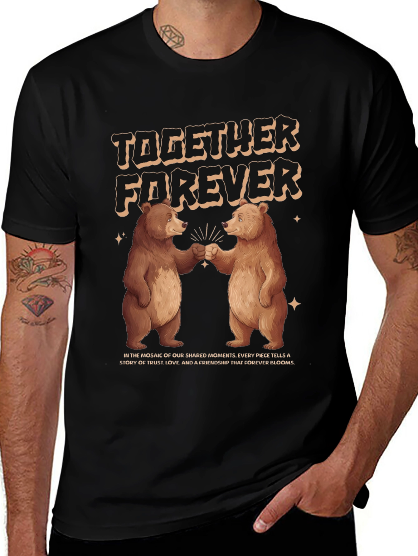 Variant 15 of Together Forever Bears Graphic Tee