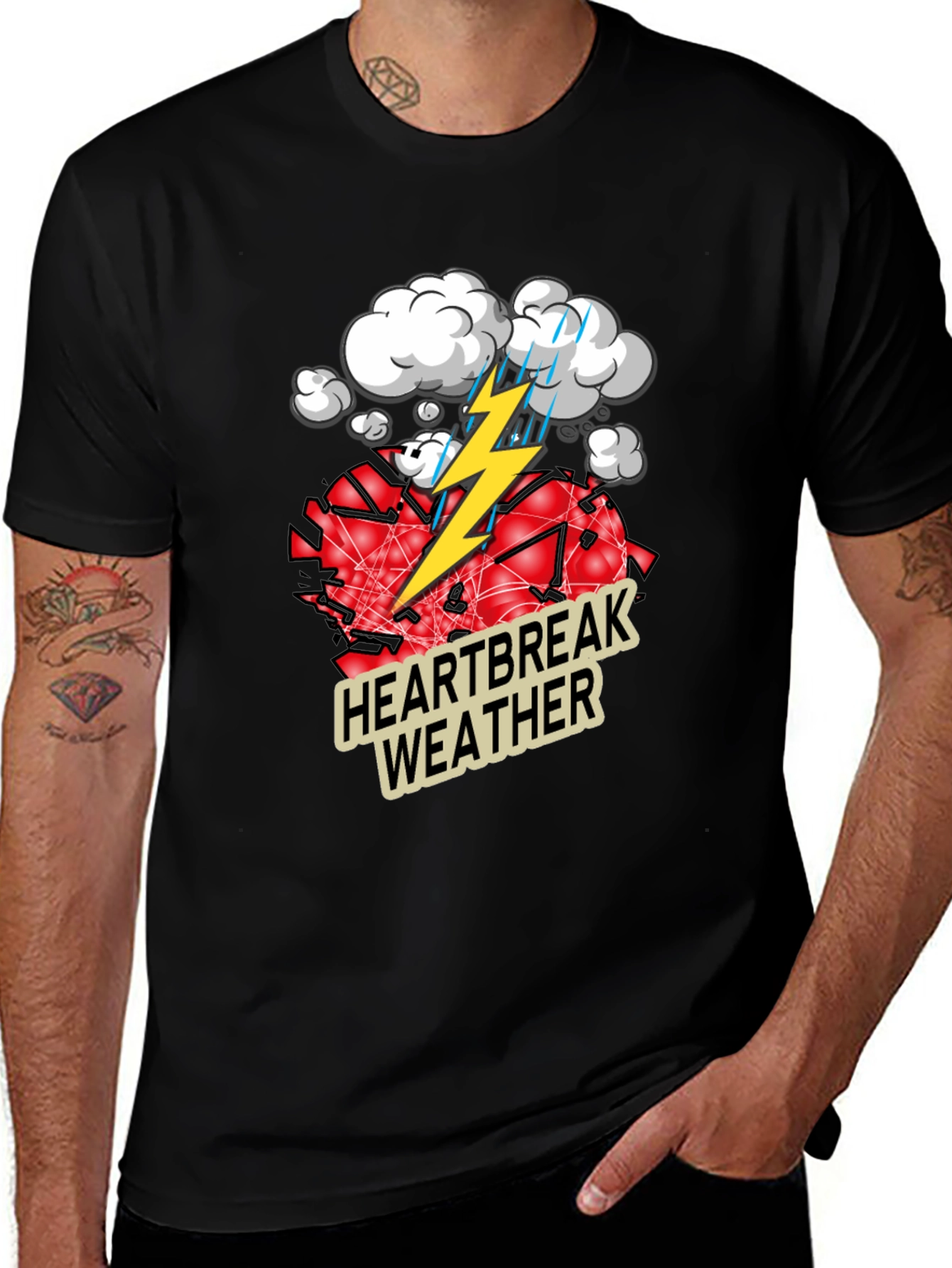 Variant 2 of Heartbreak Weather Graphic Tee