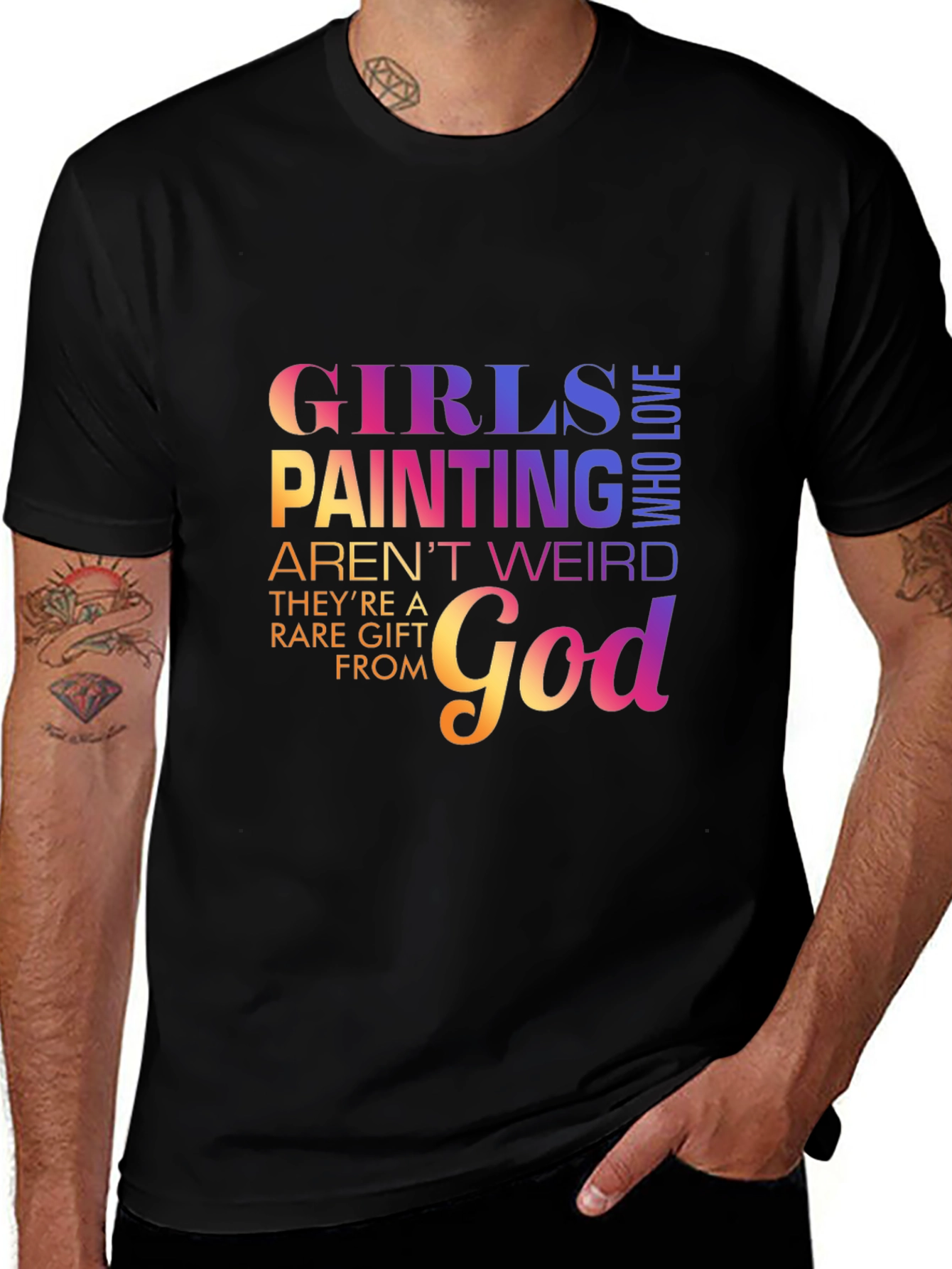 Variant 19 of Girls Painting God T-Shirt