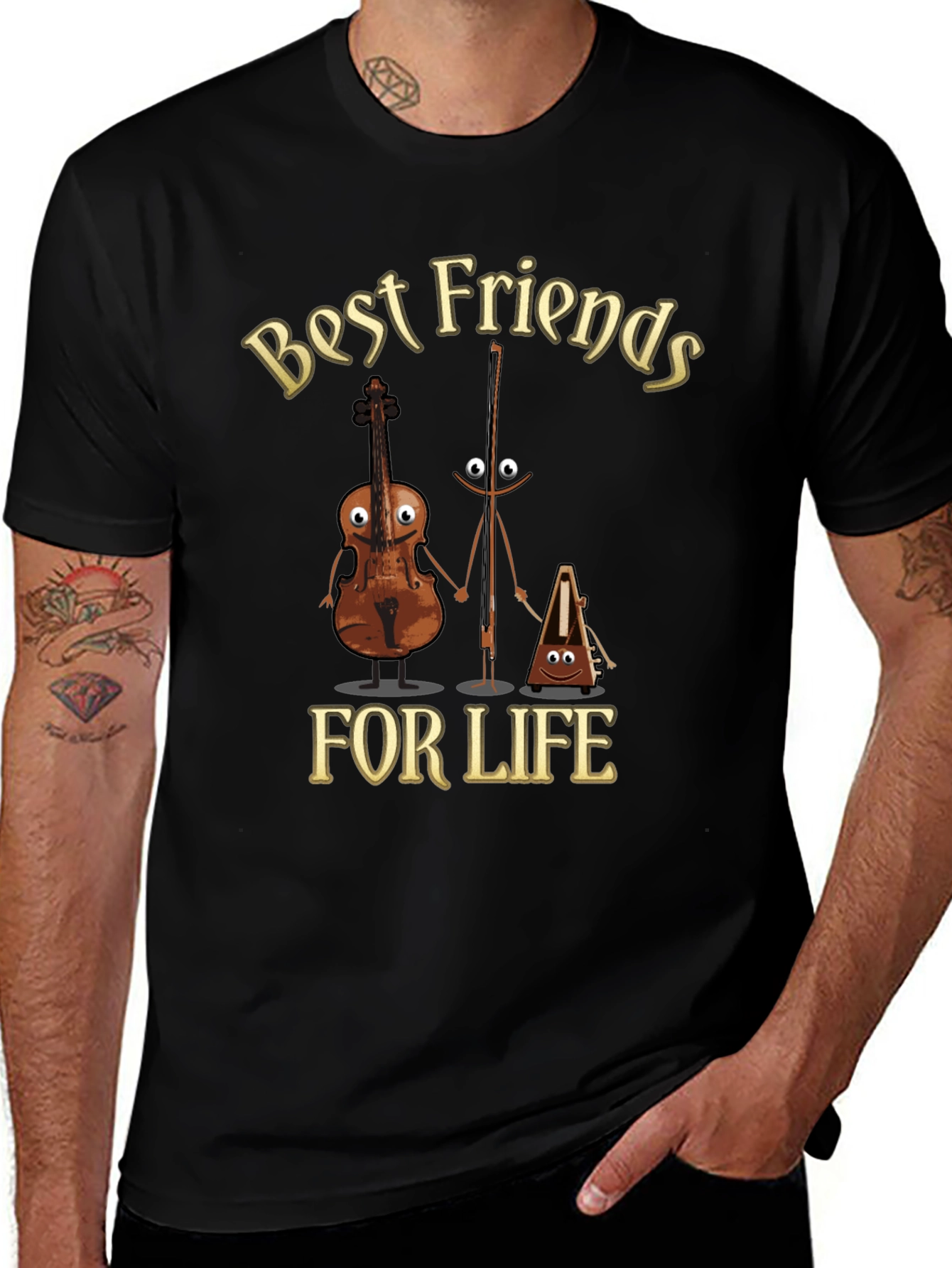 Variant 18 of Best Friends For Life Musician T-Shirt