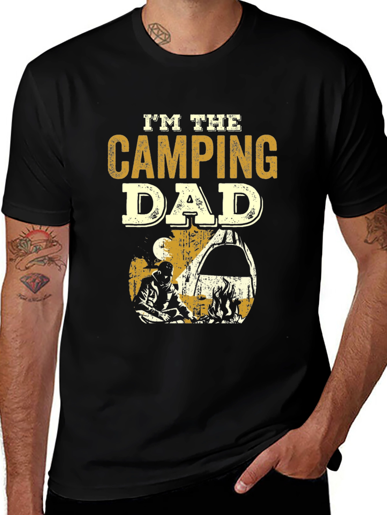 Variant 14 of Camping Dad T-Shirt - Outdoor Adventure