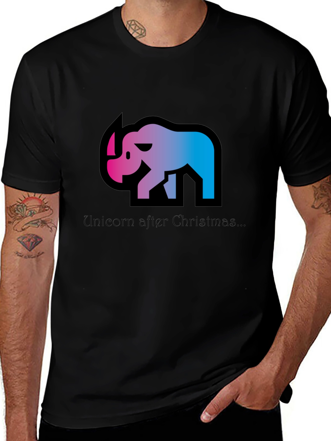 Variant 22 of Unicorn After Christmas Graphic T-Shirt