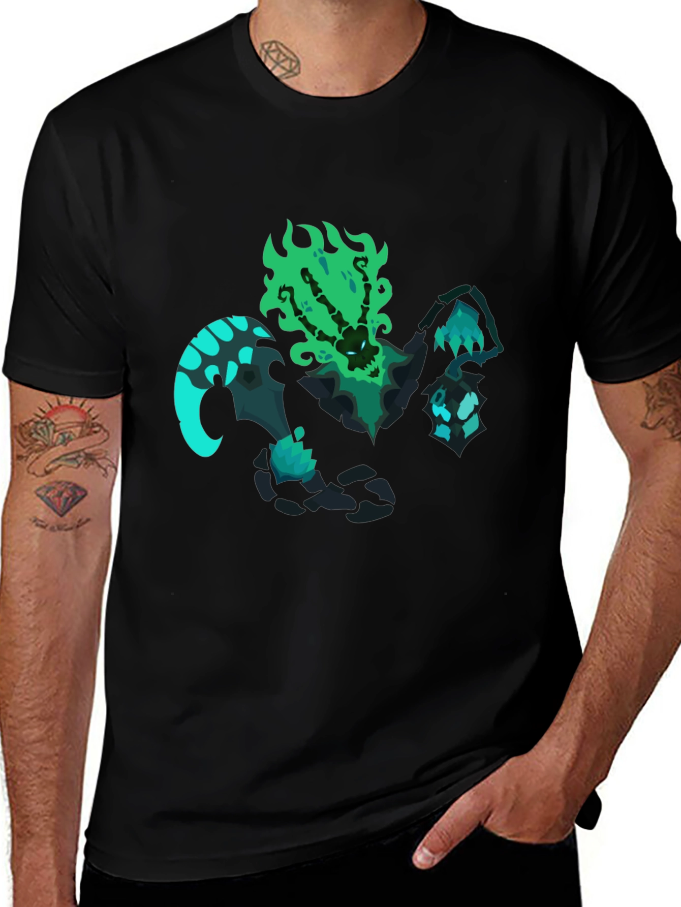 League of Legends Thresh Graphic Black T-Shirt