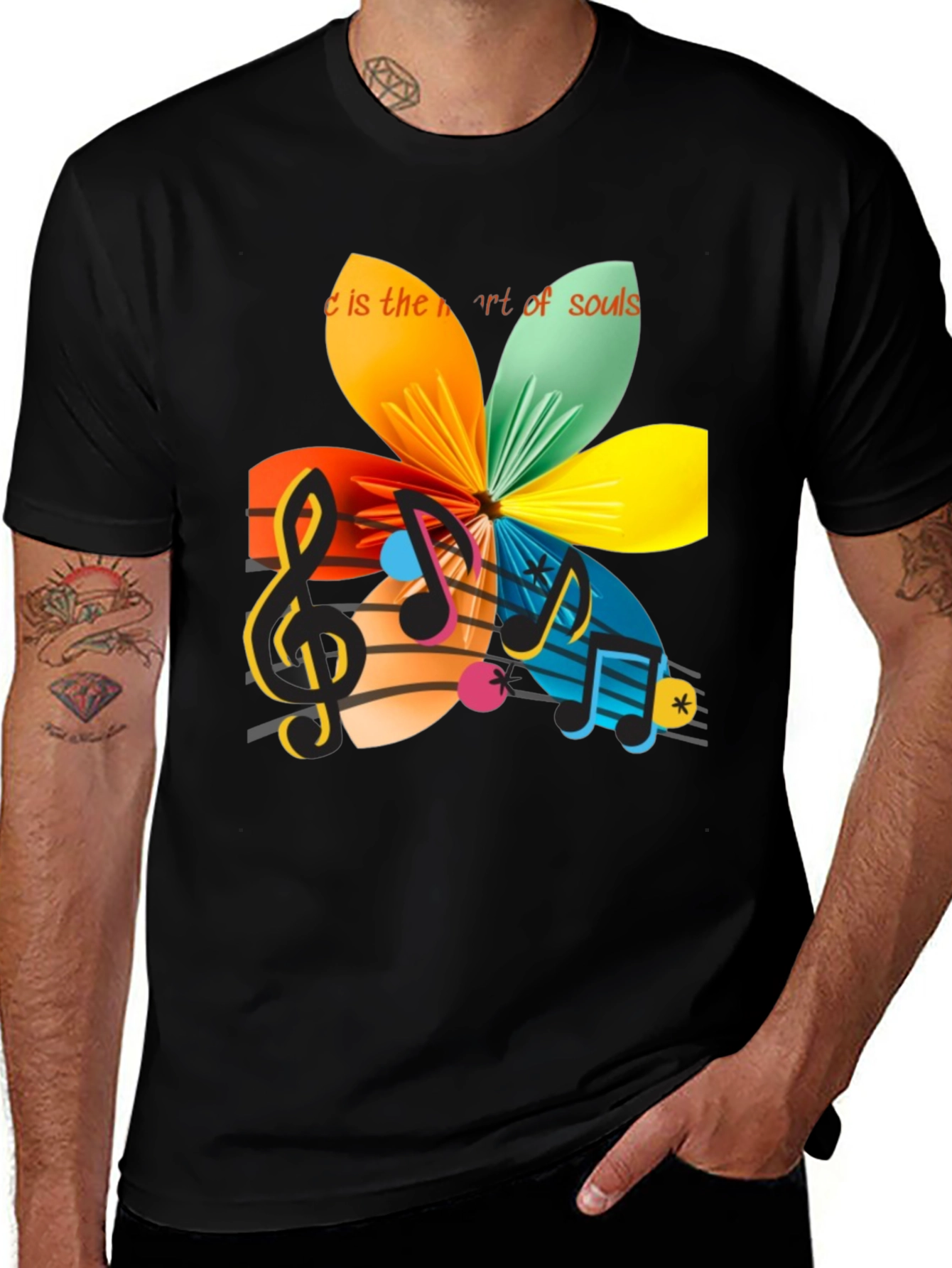 Variant 15 of Musical Flower Graphic Tee