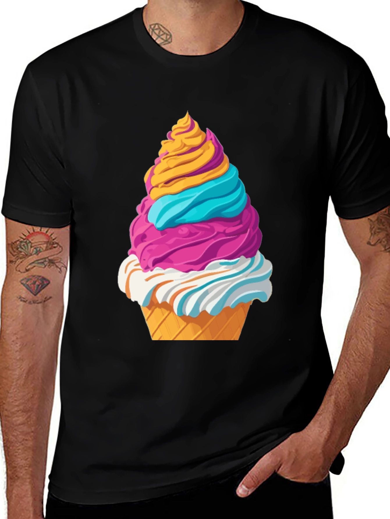 Variant 11 of Ice Cream Cone Graphic T-Shirt