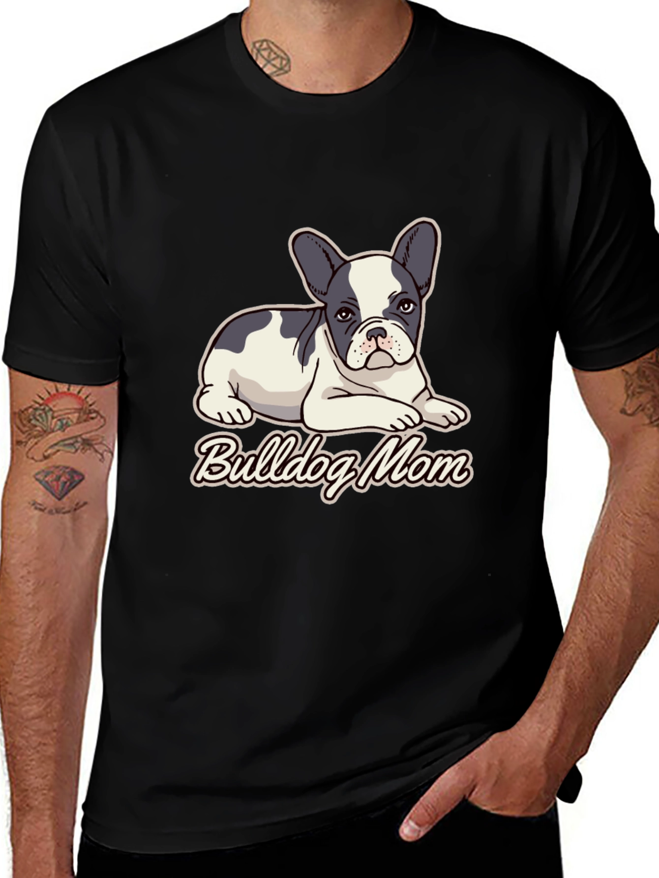 Bulldog Mom Graphic Tee - Cute Dog Lover Shirt