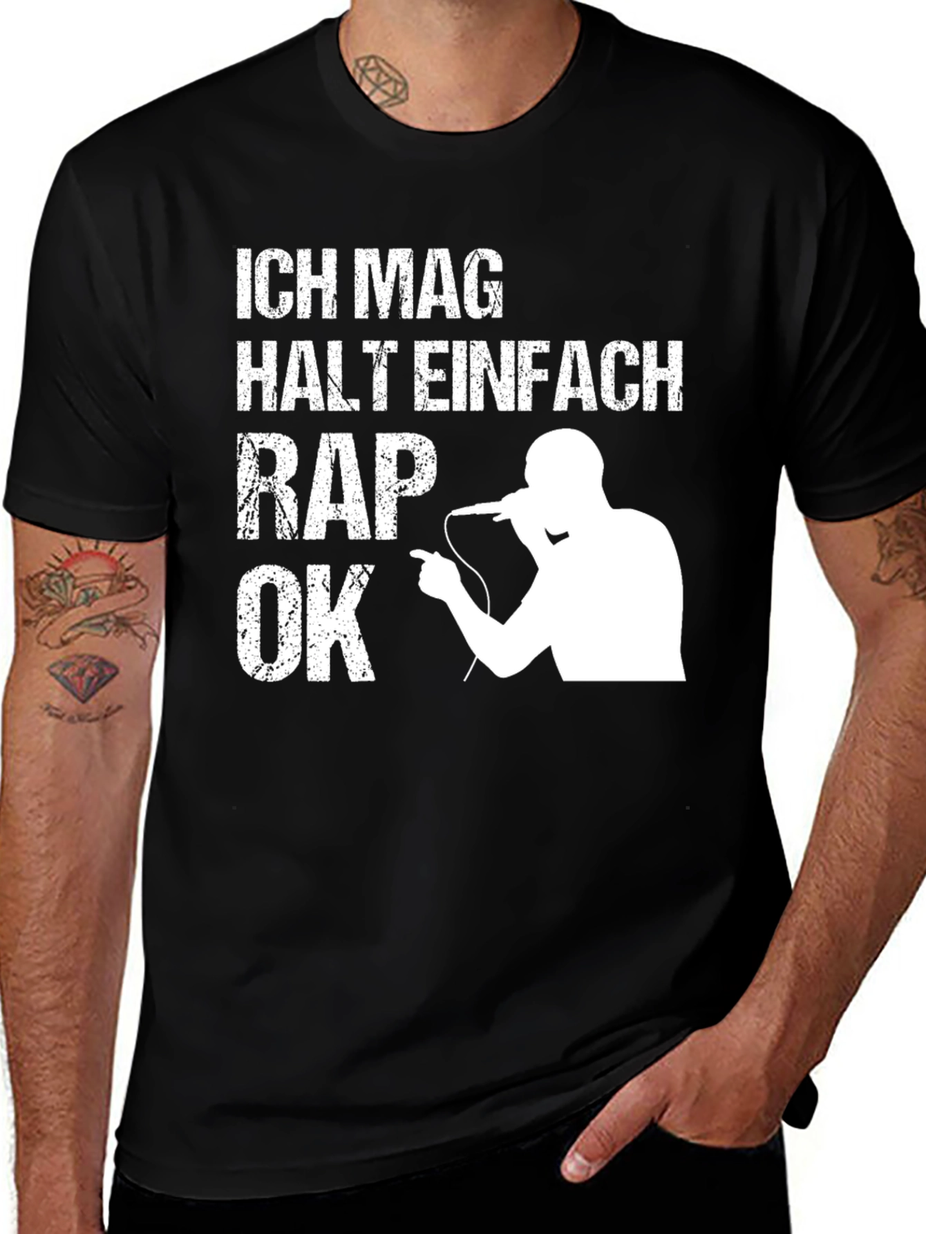 Variant 8 of Ich Mag Rap T-Shirt | Rapper Music Tee