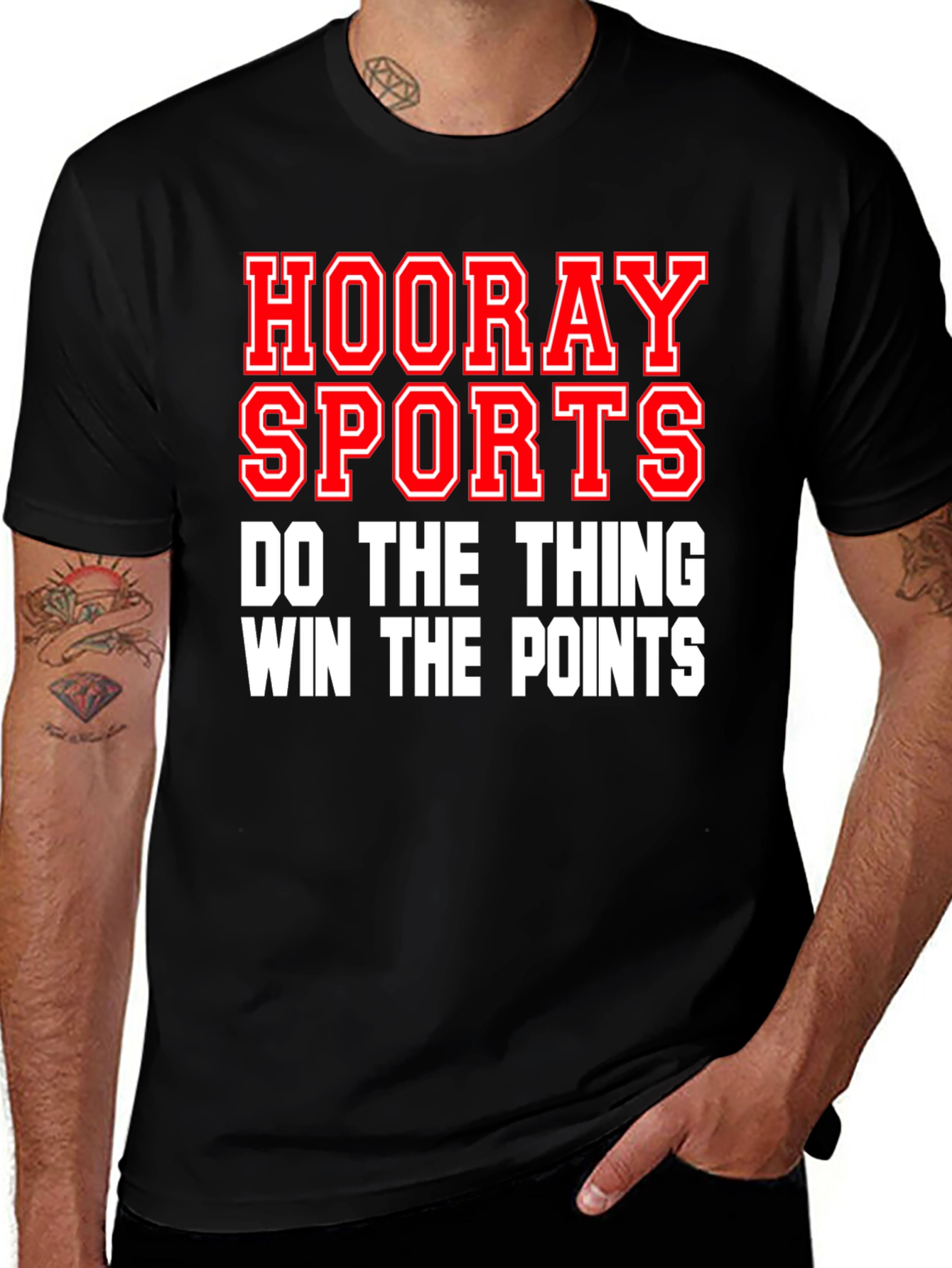 Variant 4 of Hooray Sports Graphic Tee - Win the Points T-Shirt