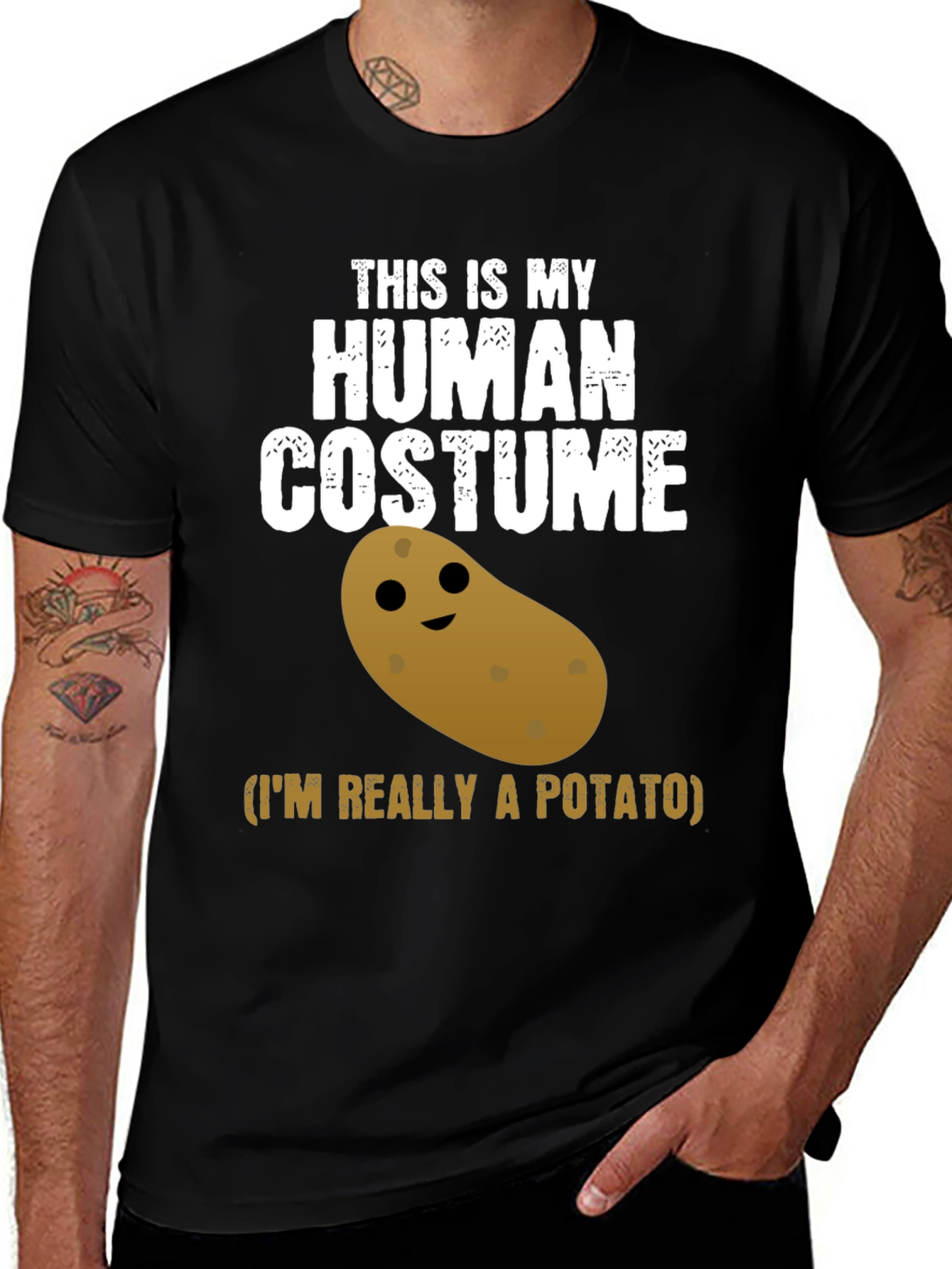 Variant 28 of Human Costume Potato T-Shirt