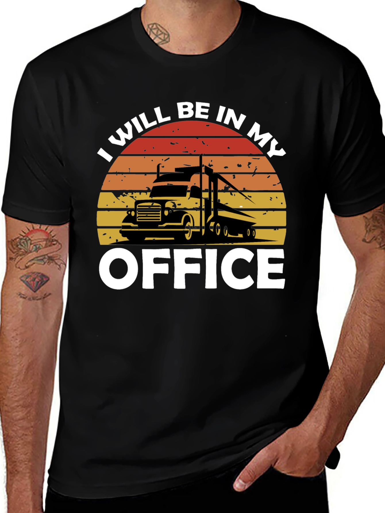 Variant 13 of Trucker's Office T-Shirt - Driver Life