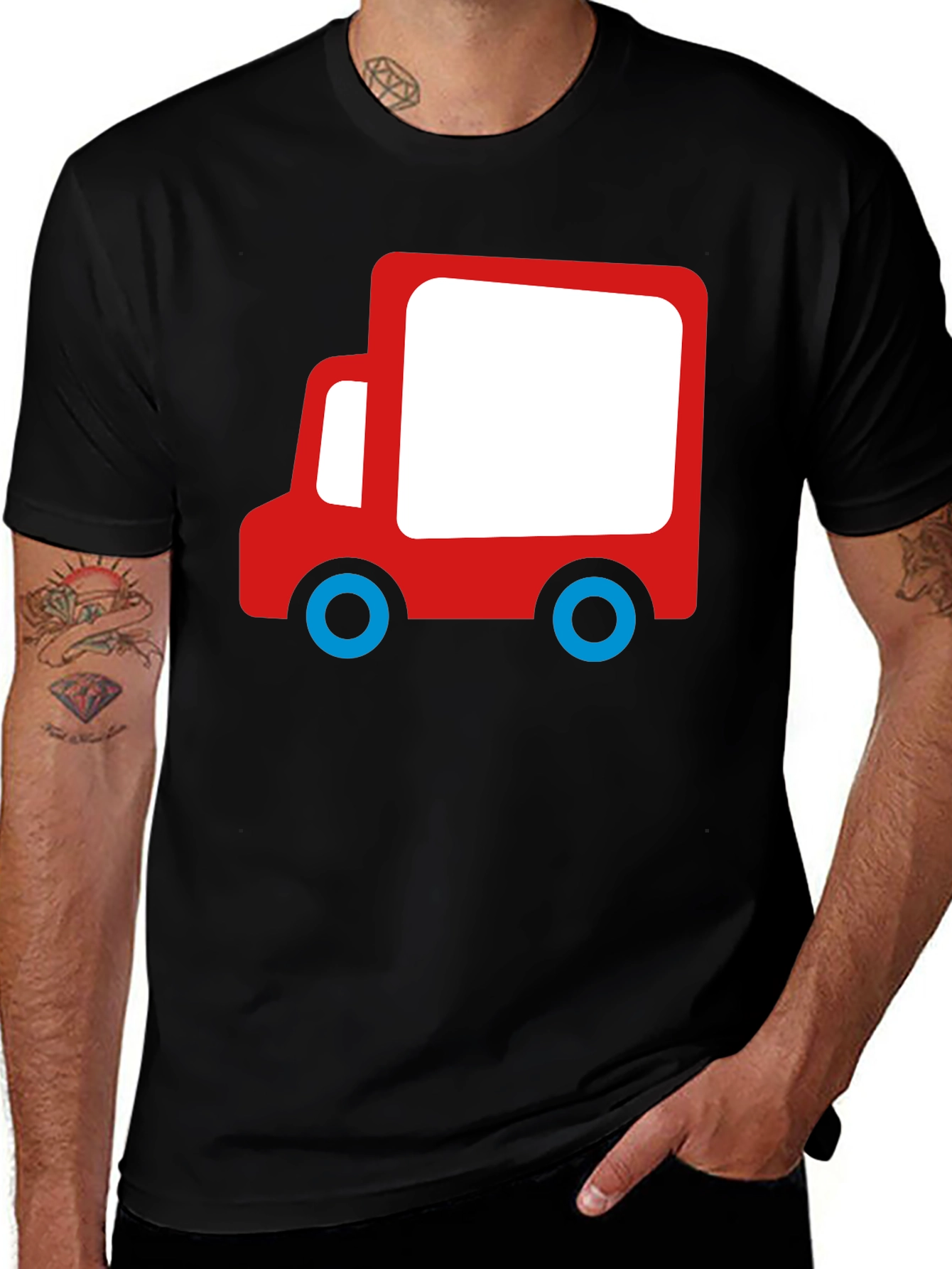 Variant 5 of Truck Graphic Tee - Fun & Playful!