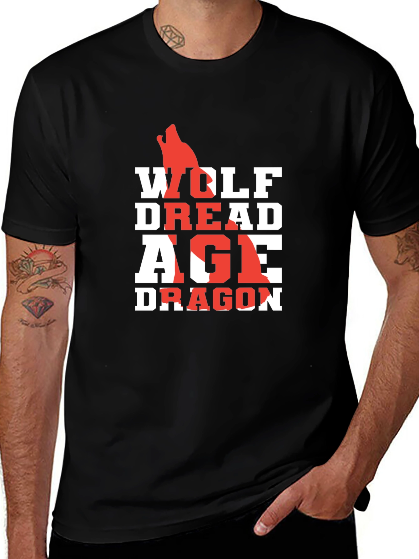 Dragon Age T-Shirt - Wolf Dread Age Dragon Design