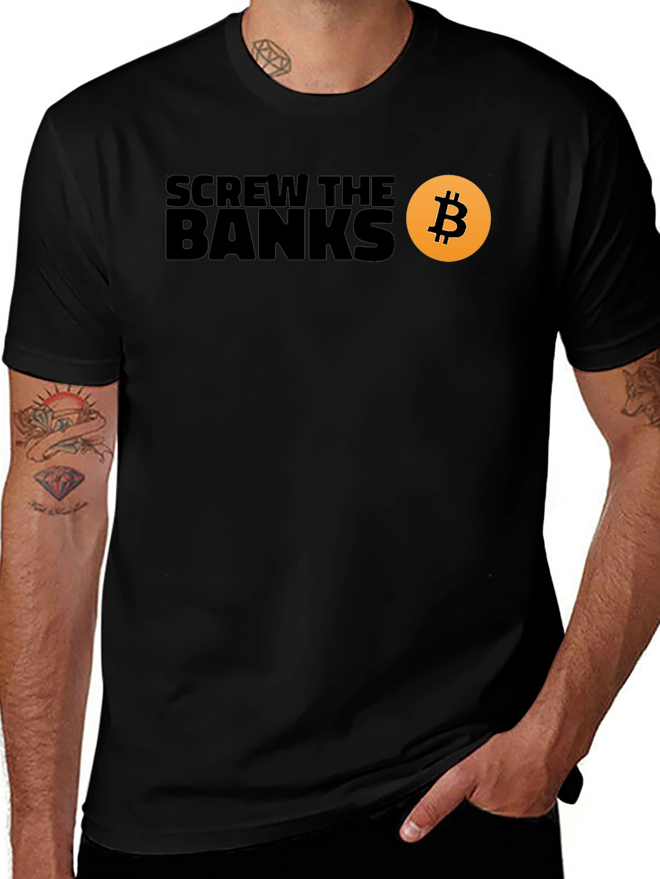 Screw the Banks Bitcoin T-Shirt