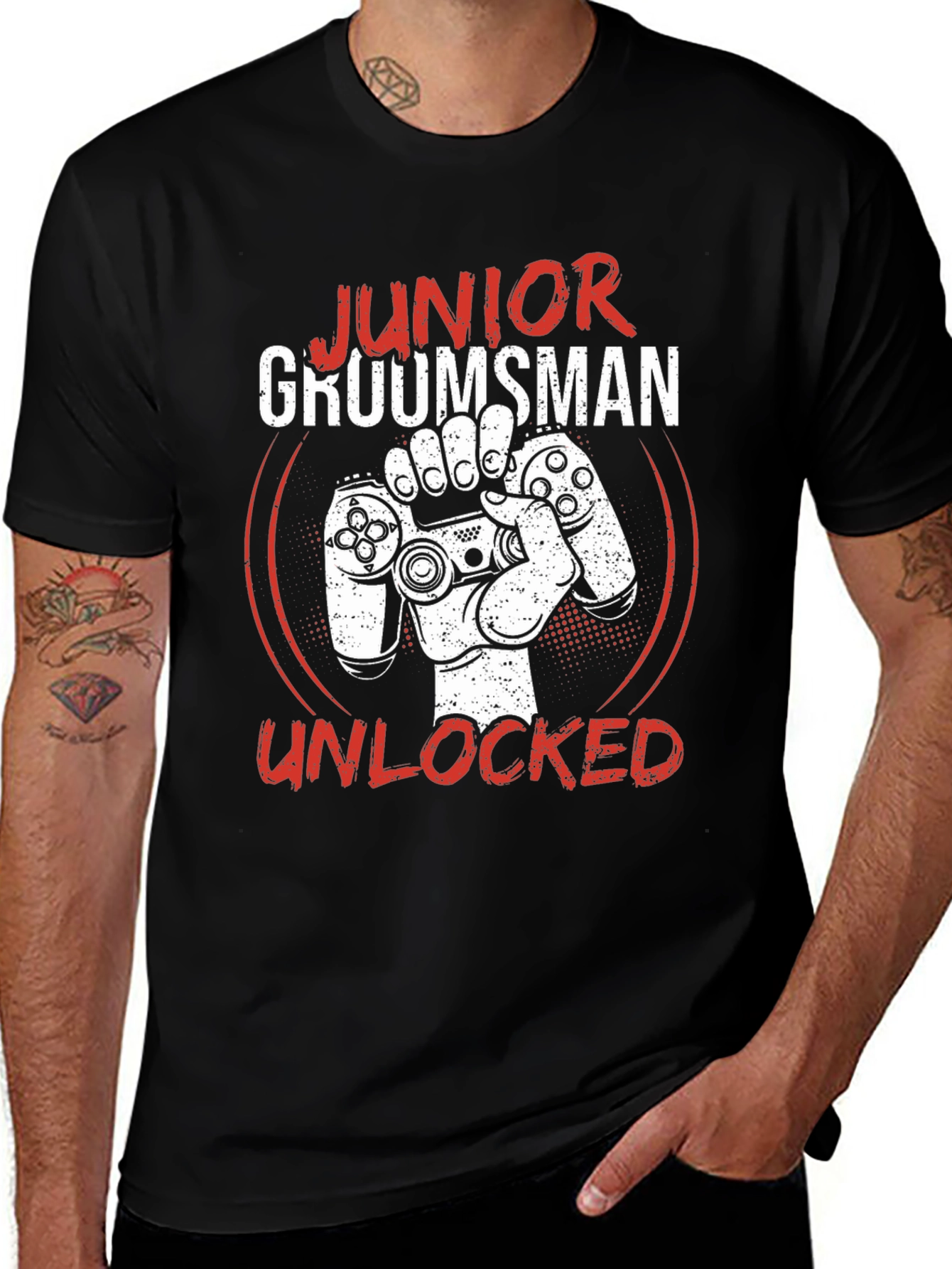 Junior Groomsman Unlocked Gaming T-Shirt