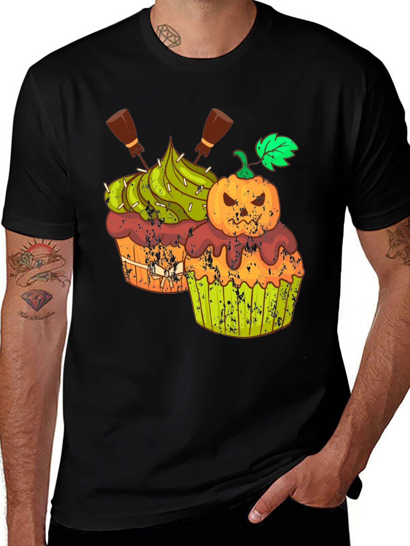 Halloween Cupcake T-Shirt - Spooky Treat Tee