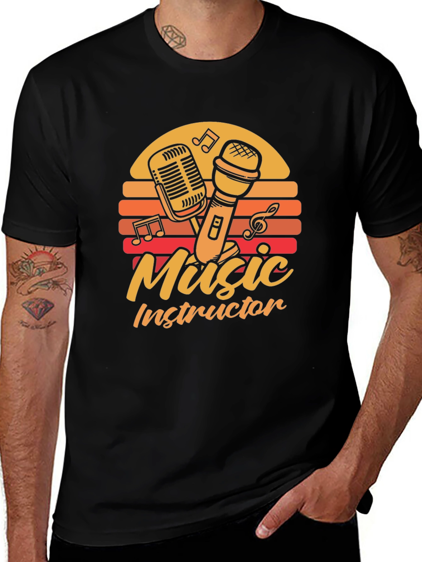 Variant 15 of Music Instructor Graphic T-Shirt