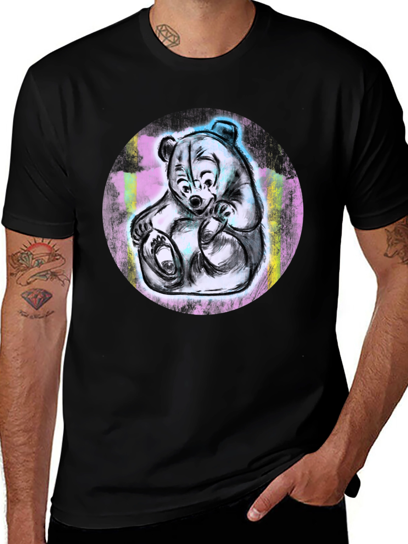 Variant 3 of Bear Graphic Tee - Cool Animal Design