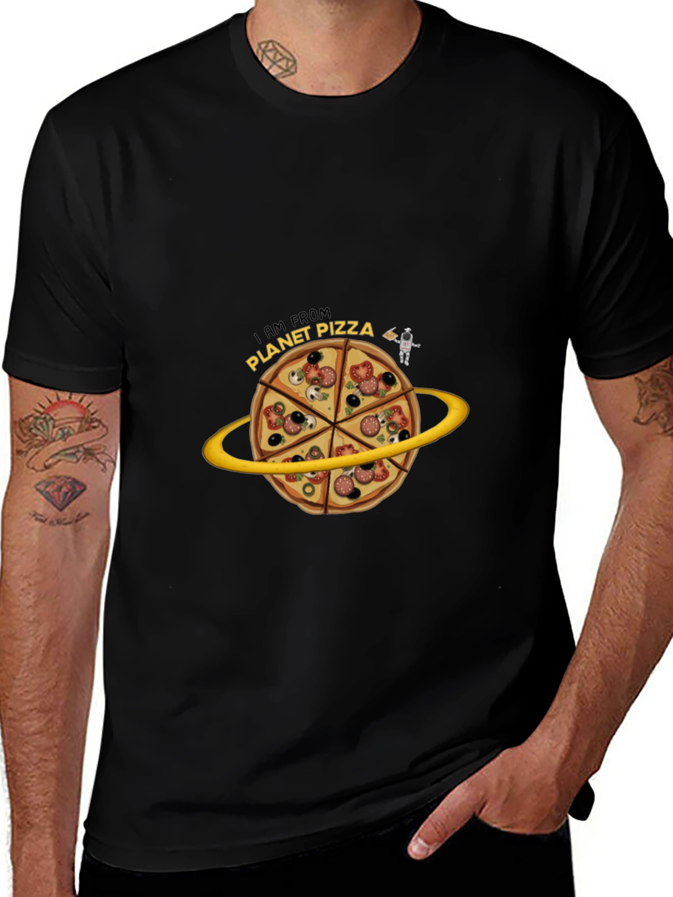 Variant 27 of Planet Pizza T-Shirt - Out of This World Style!