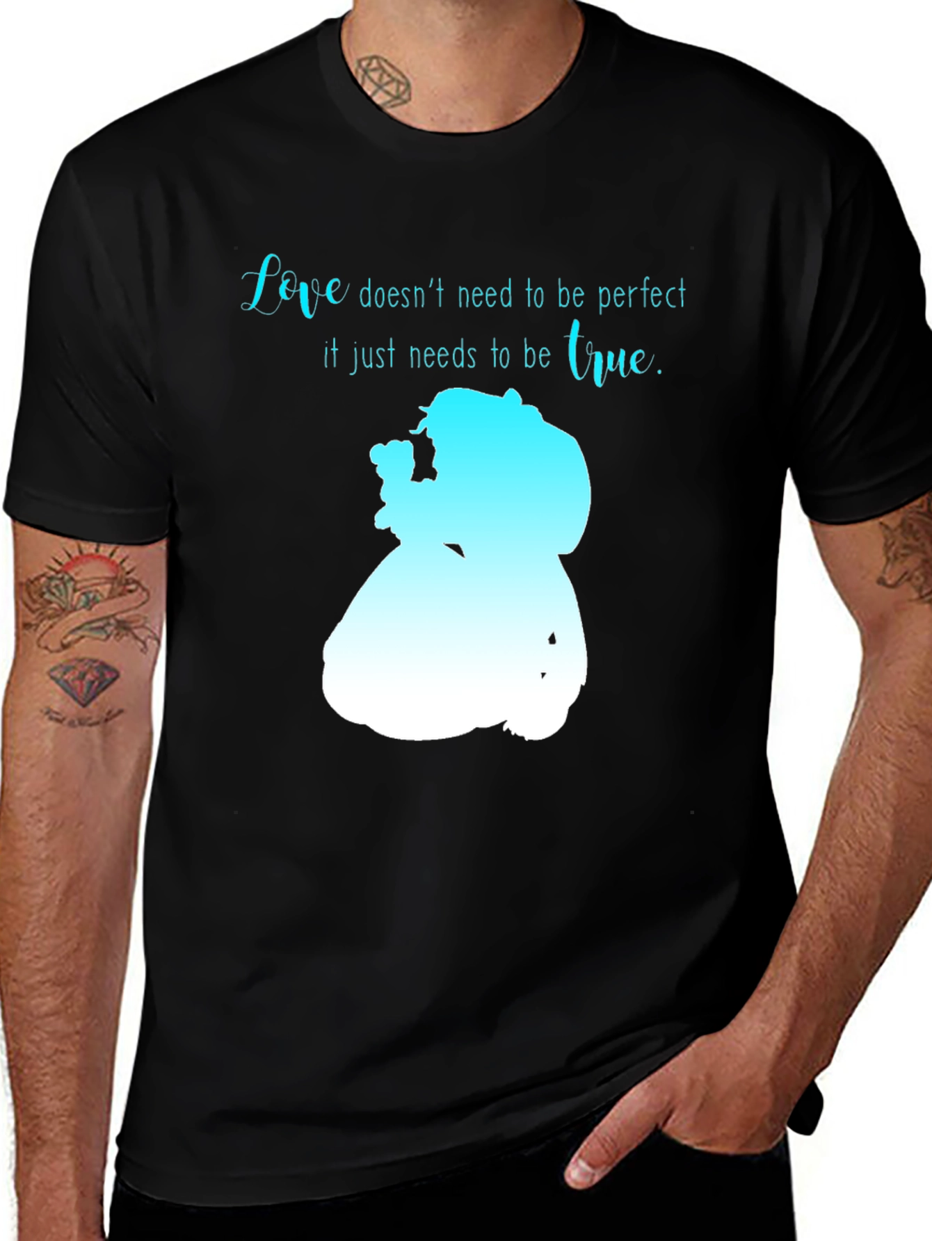 Variant 17 of Love Doesn't Need To Be Perfect Tee