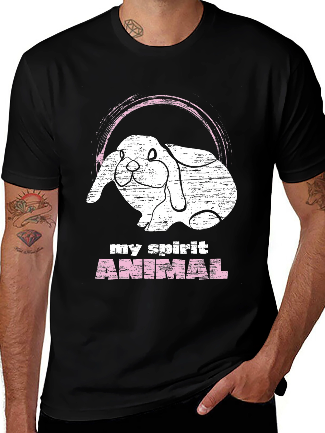 Variant 3 of Bunny Spirit Animal Graphic Tee