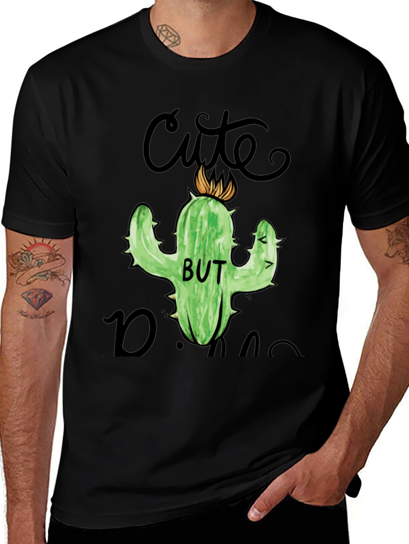 Variant 14 of Cute But Dangerous Cactus Graphic T-Shirt