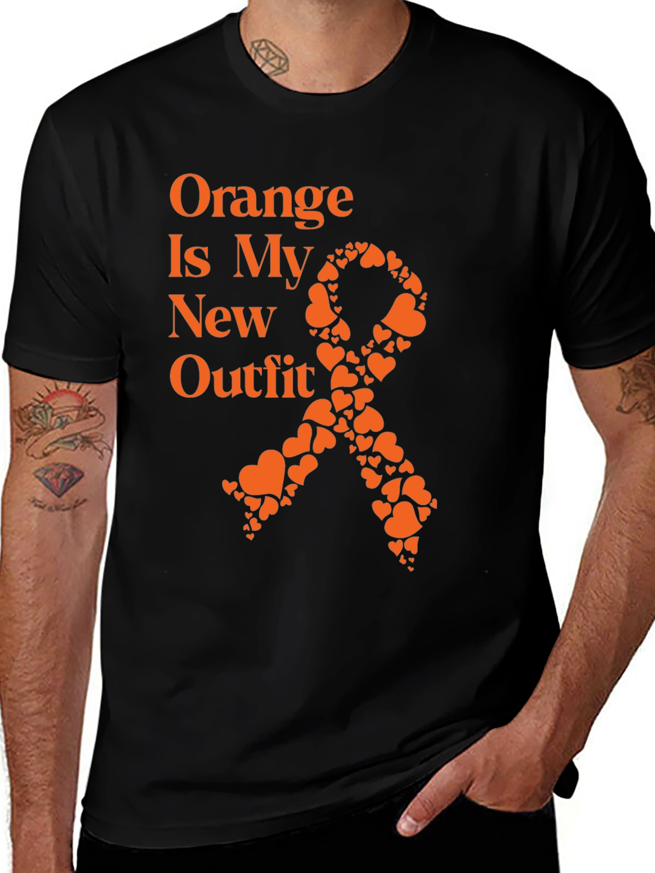 Variant 11 of Orange Is My New Outfit Awareness Ribbon T-Shirt