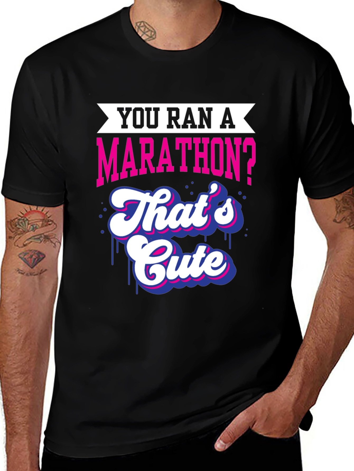 Variant 7 of You Ran A Marathon? Funny Marathoner T-Shirt