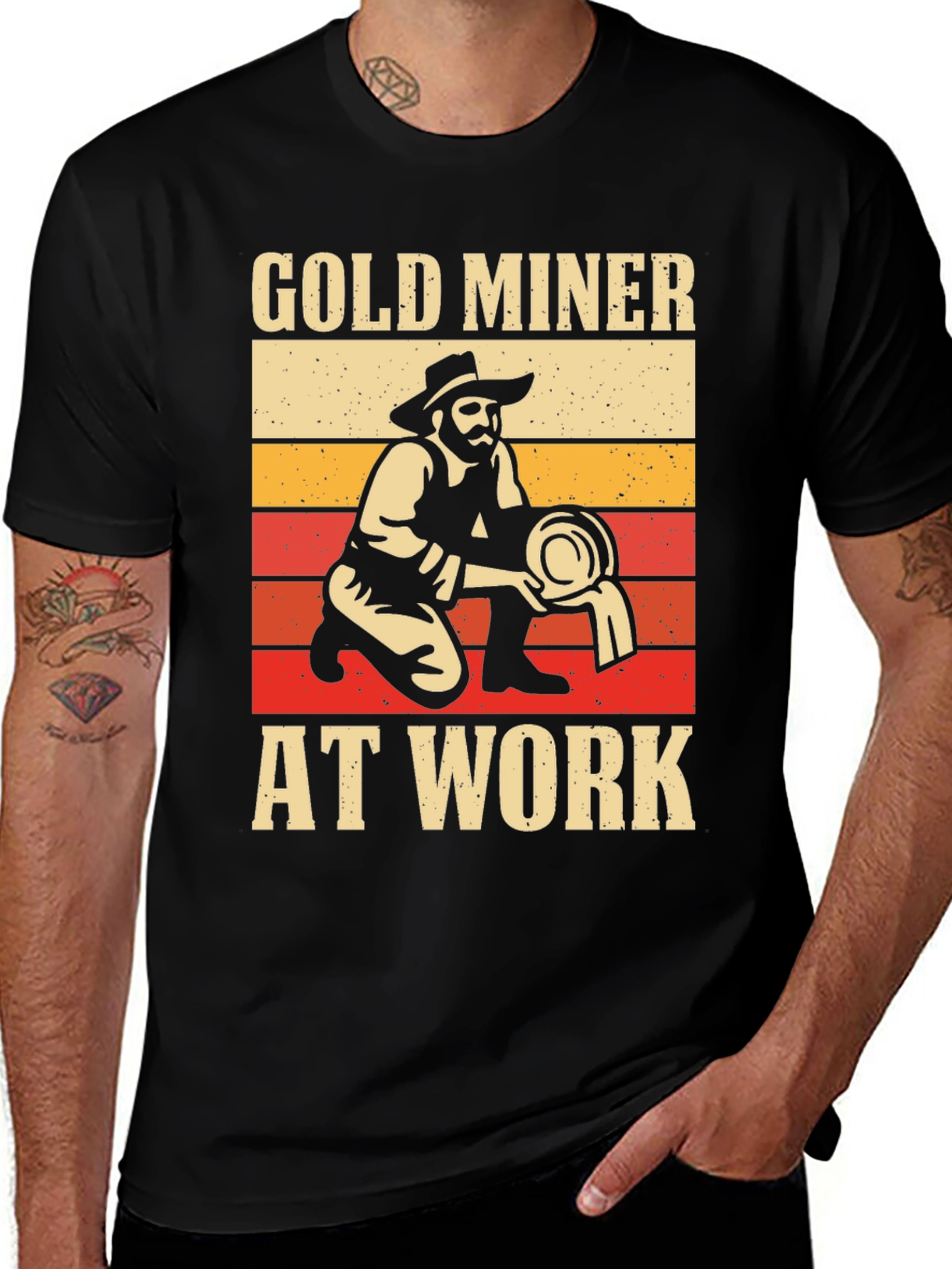 Variant 10 of Gold Miner at Work Graphic Tee