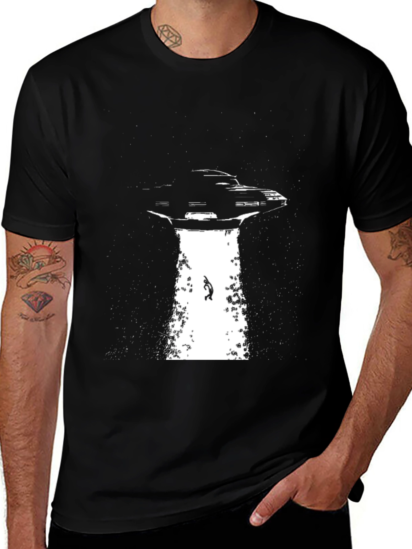 UFO Abduction T-Shirt - Sci-Fi Tee