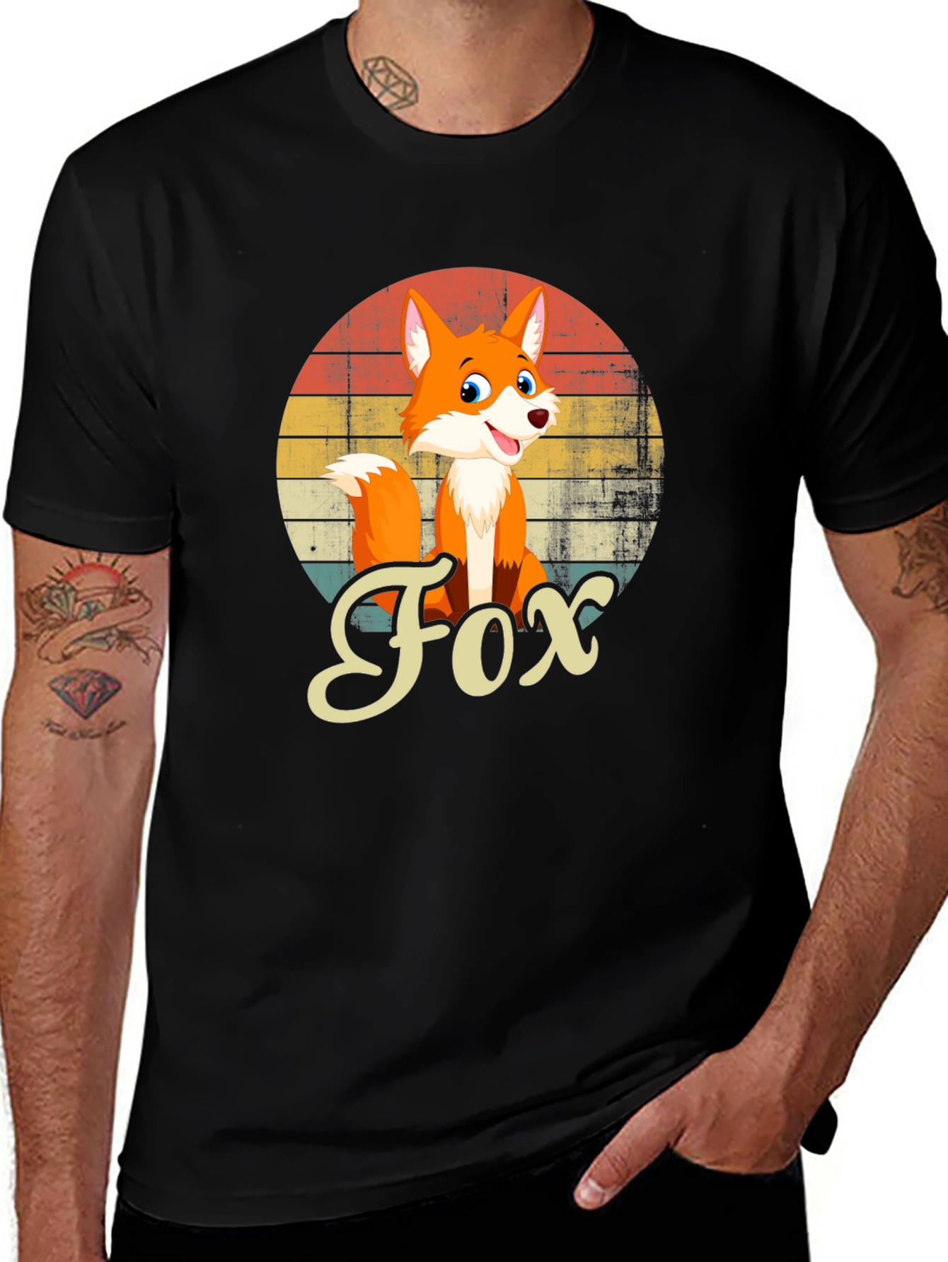 Variant 19 of Vintage Fox Graphic T-Shirt - Retro Style Tee