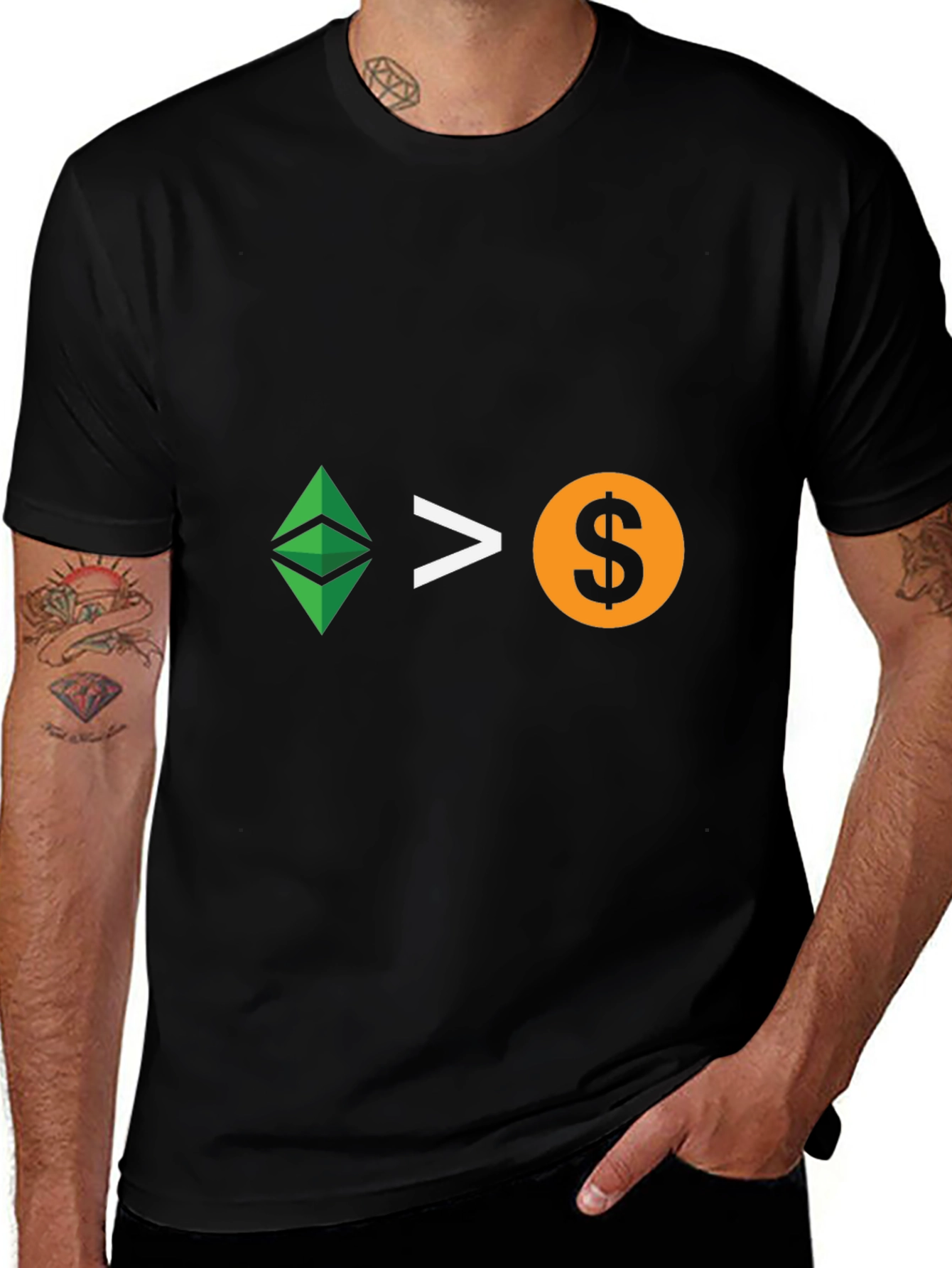 Ethereum > Dollar T-Shirt - Crypto Currency Tee