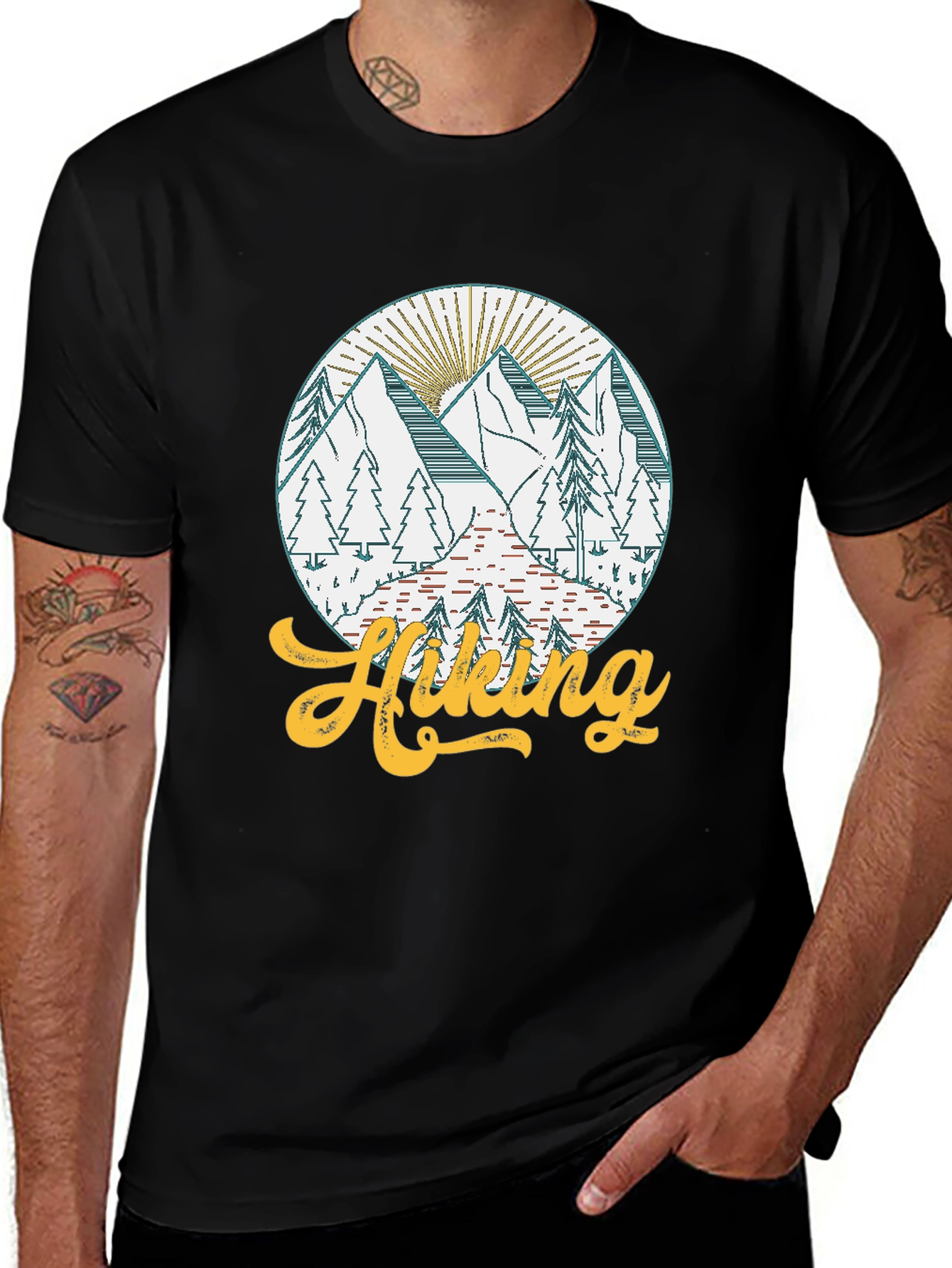 Variant 29 of Hiking Graphic Tee - Nature Adventure Shirt