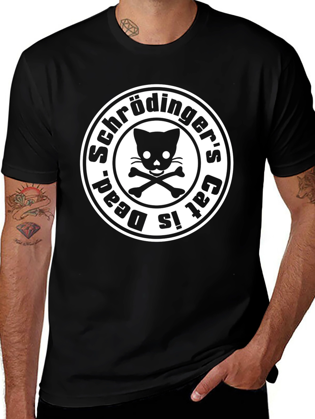 Schrödinger's Cat T-Shirt - Dead & Alive Paradox