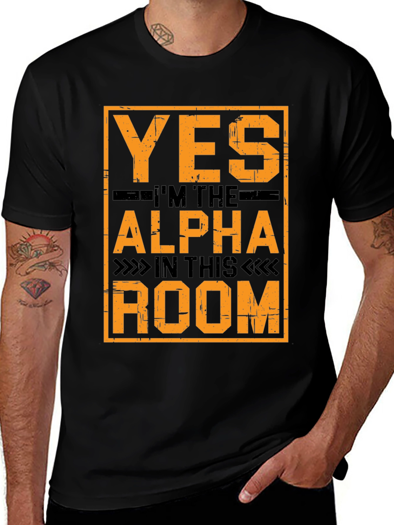 Variant 2 of Alpha Room T-Shirt - Bold Graphic Tee for Men