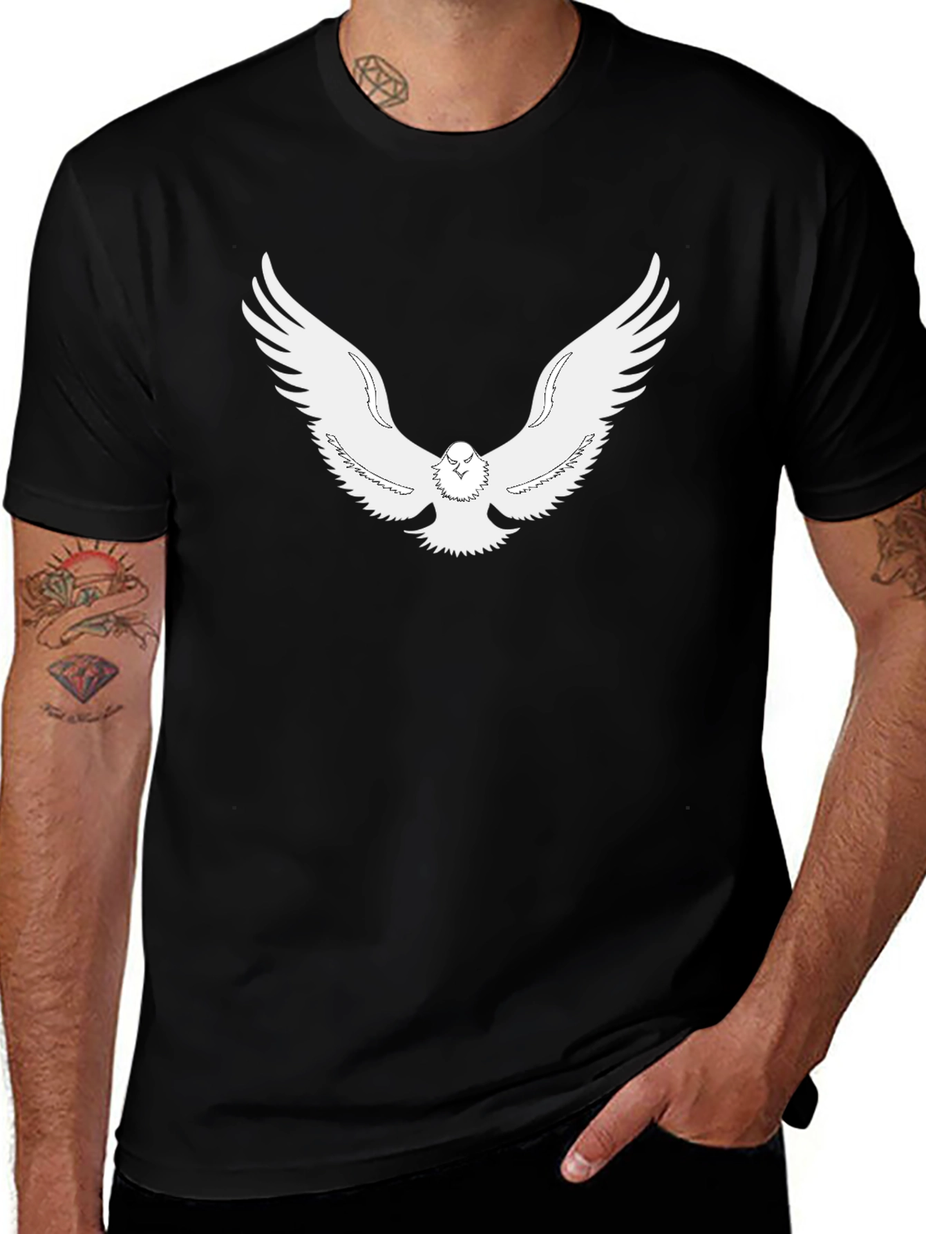Variant 8 of Black Eagle T-Shirt - Stylish Graphic Tee