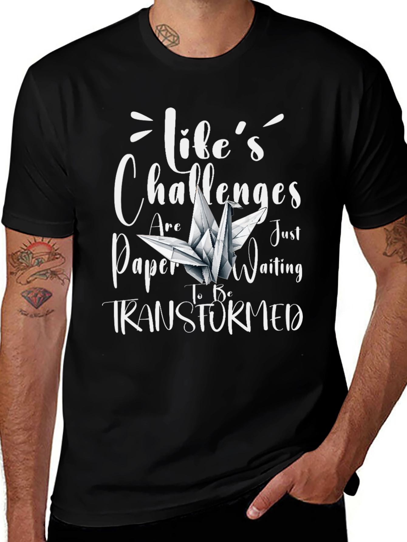 Life's Challenges Paper Crane T-Shirt