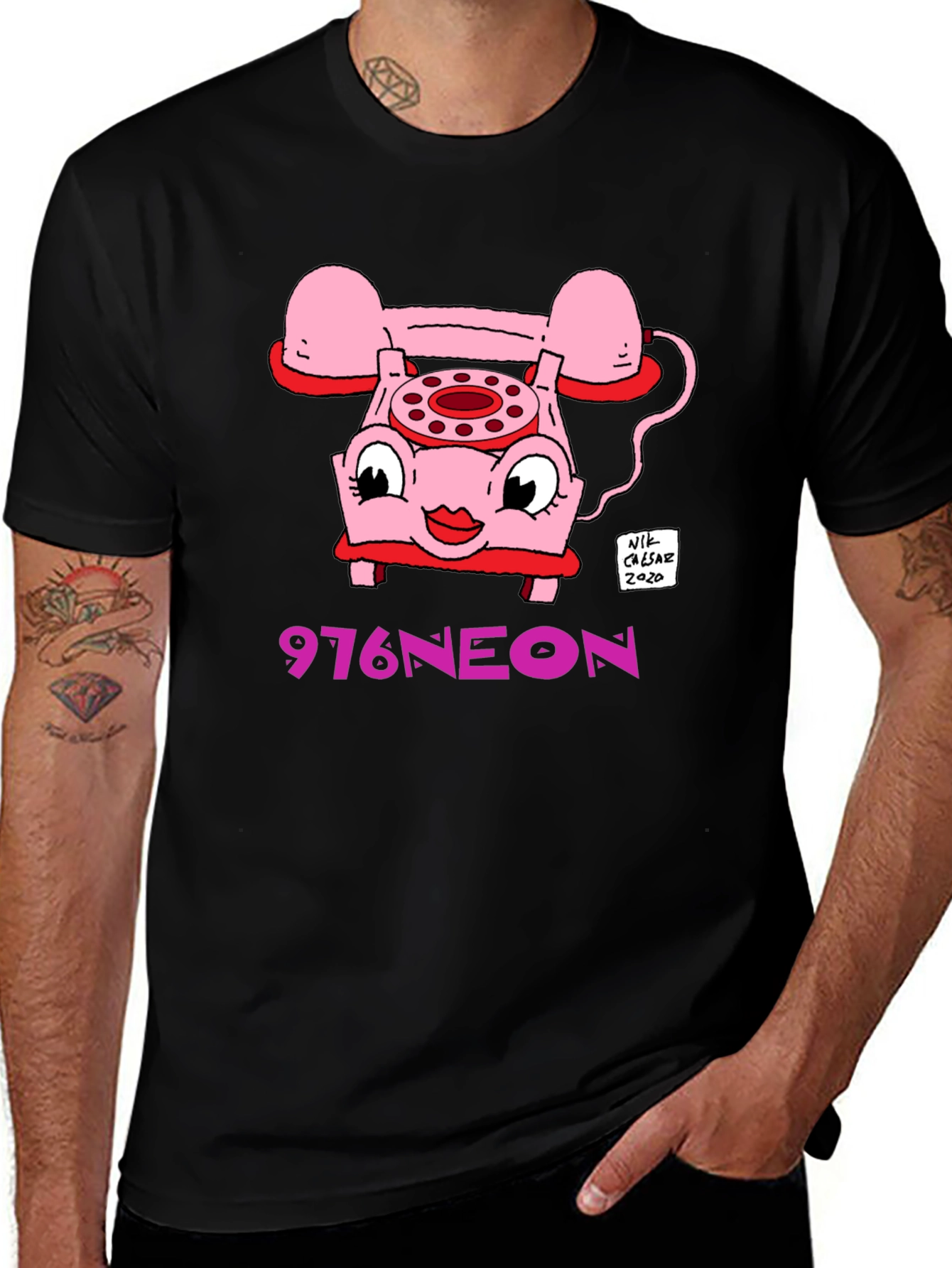 Variant 29 of Retro Cartoon Phone Graphic T-Shirt