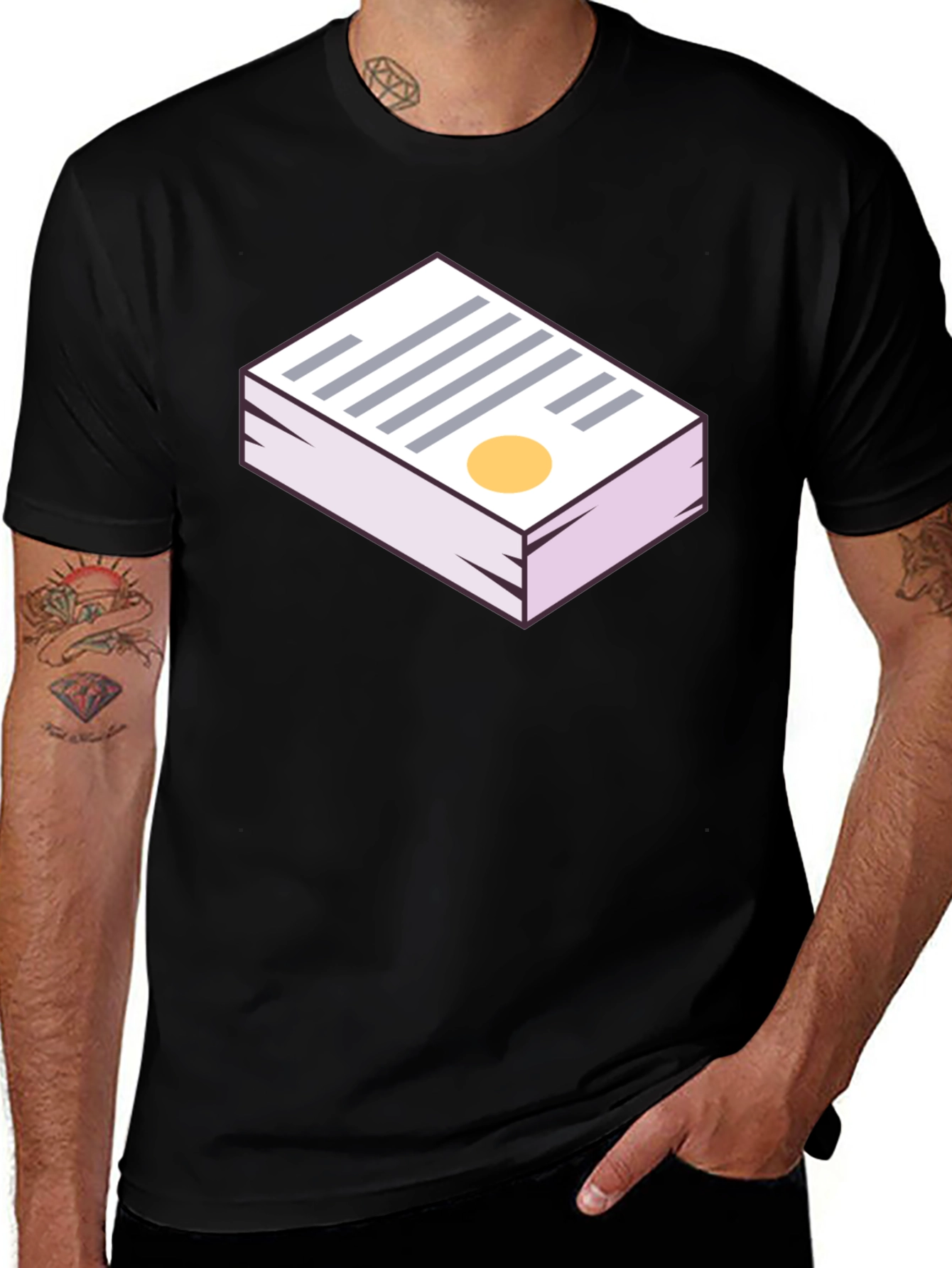 Variant 11 of Statement Graphic Tee - Black Casual Shirt