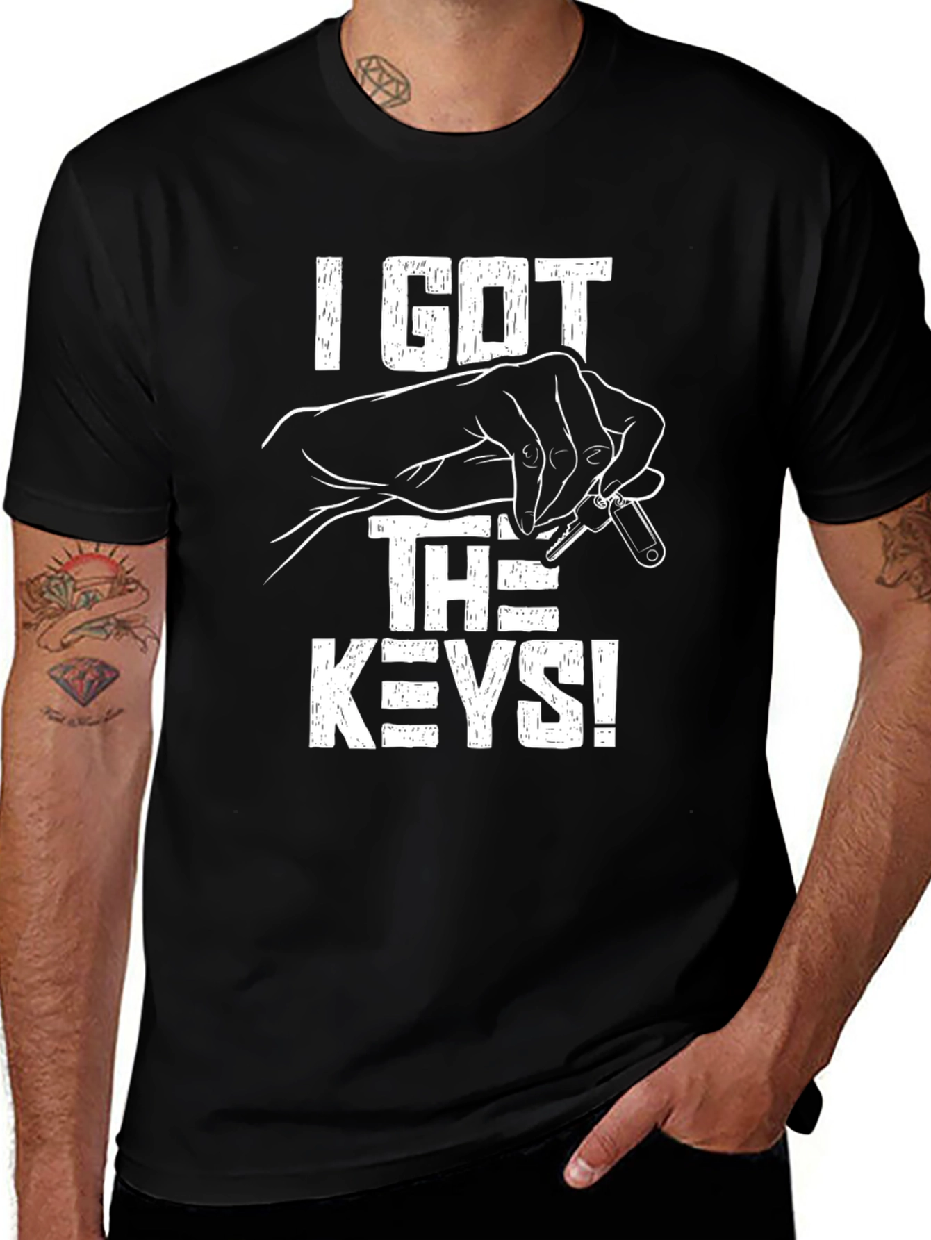 Variant 13 of I Got The Keys! Graphic Tee - Cool, Comfy, Fun