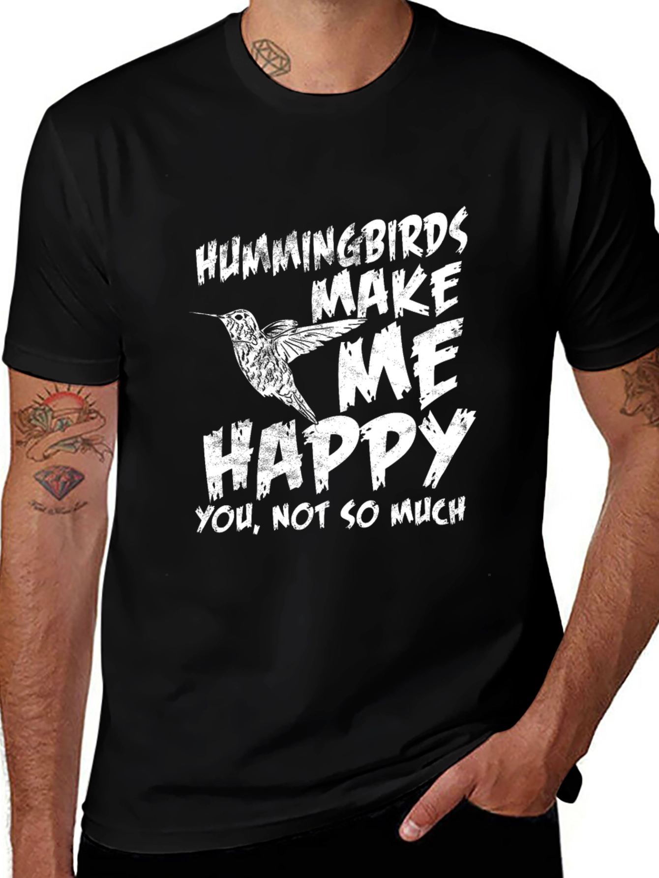 Variant 27 of Hummingbird Make Me Happy Graphic T-Shirt