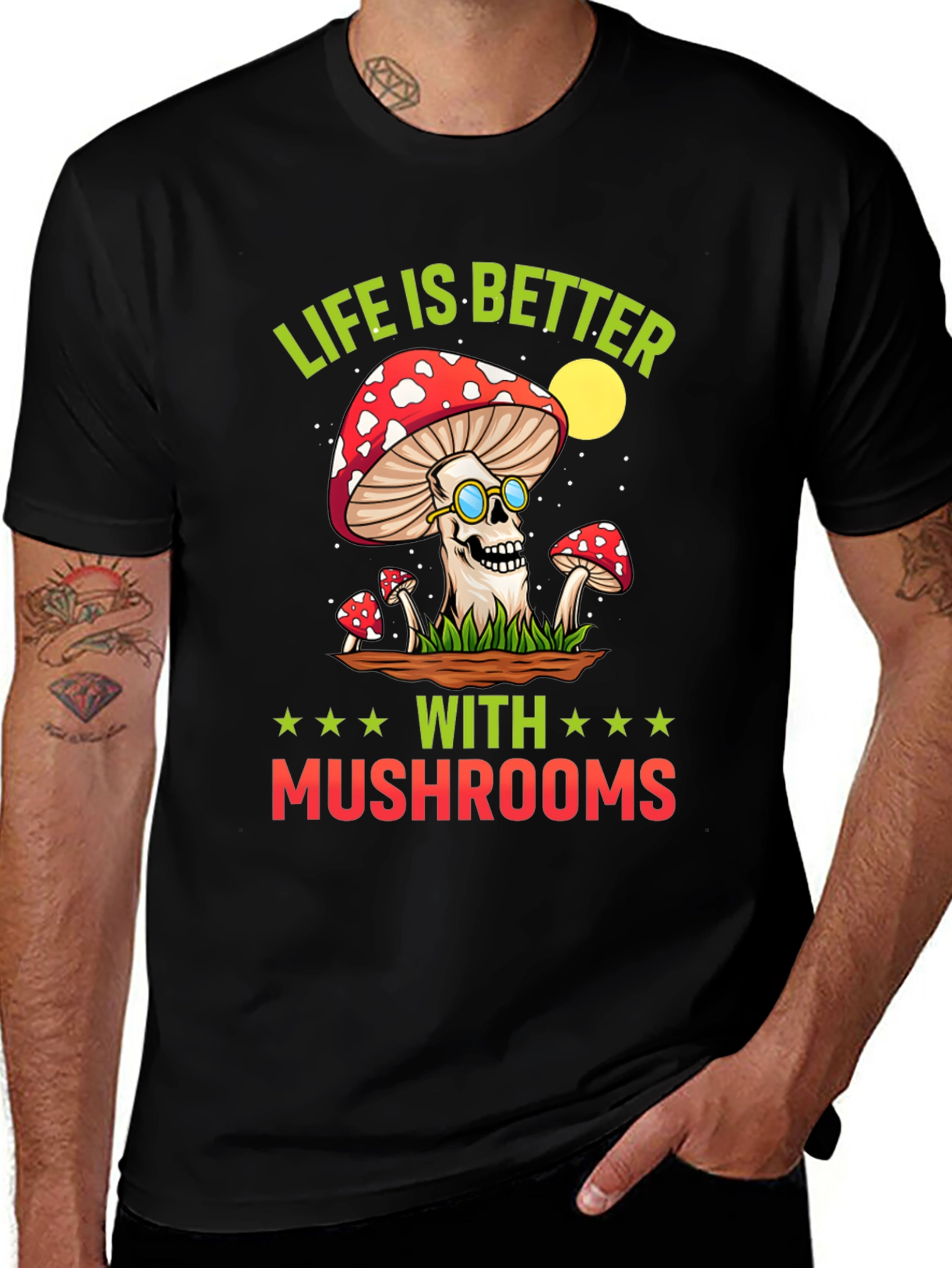 Variant 2 of Life is Better with Mushrooms T-Shirt