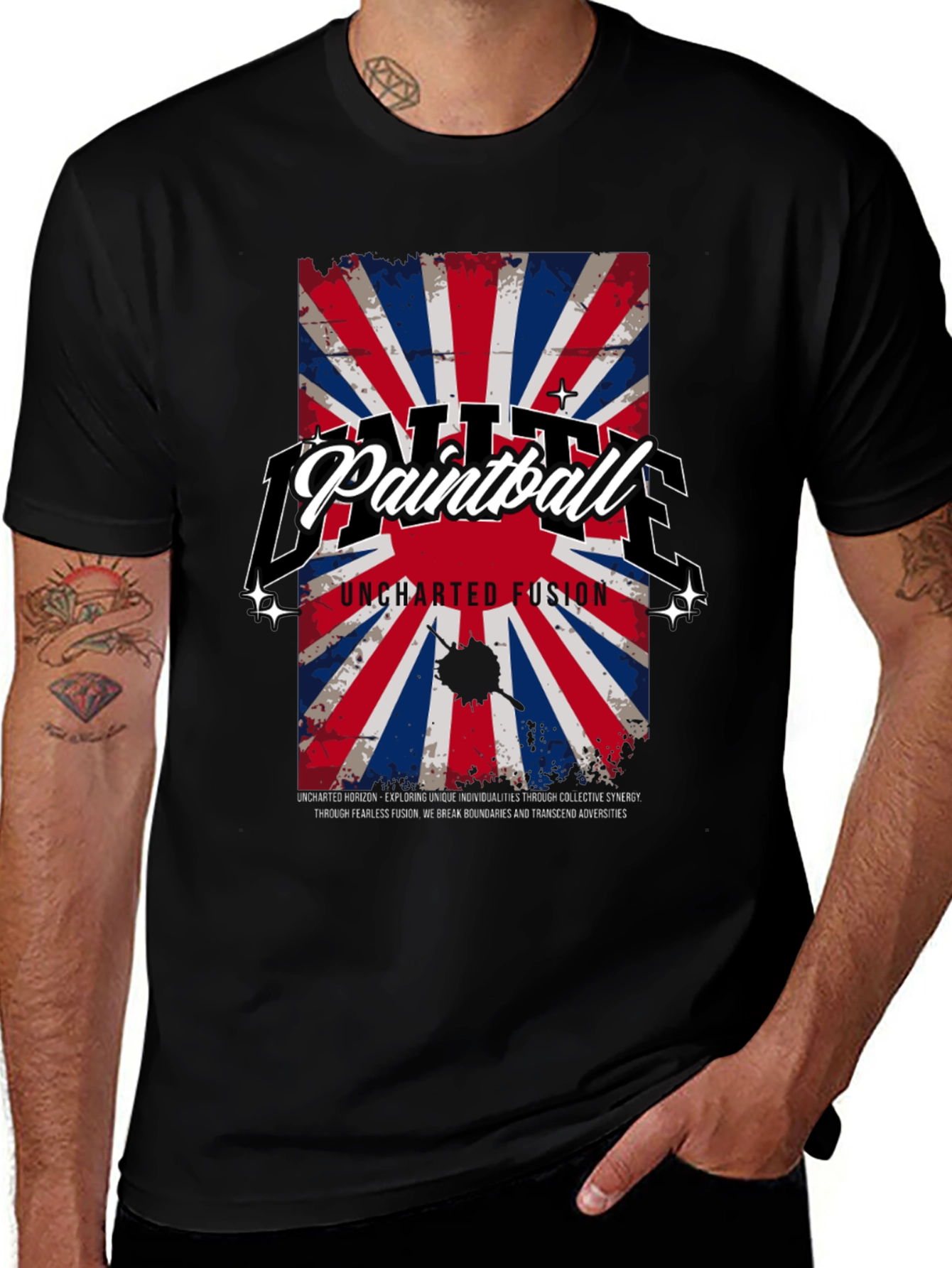 Variant 18 of Unite Paintball Graphic T-Shirt - Uncharted Fusion