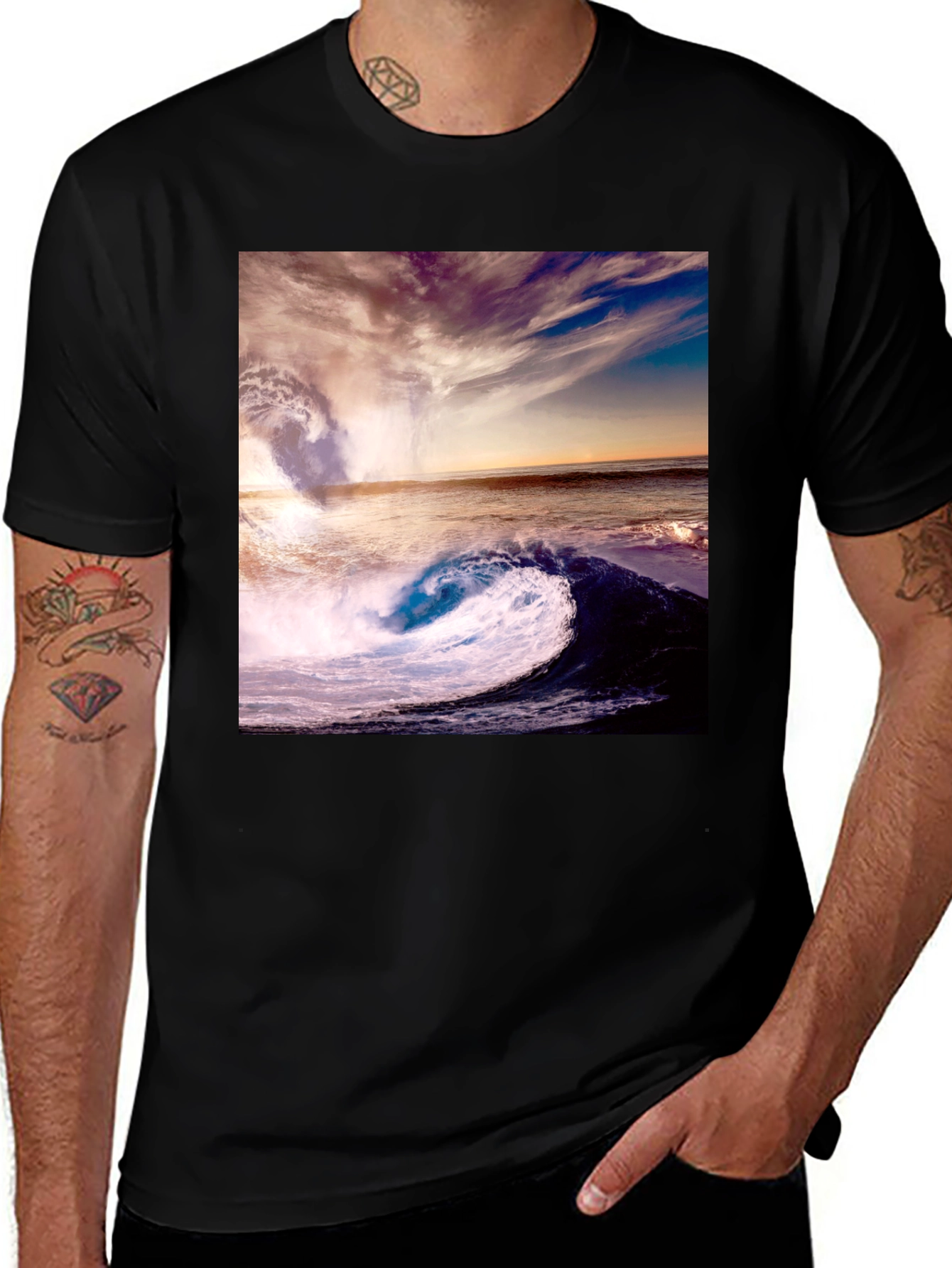 Variant 28 of Ocean Wave Graphic T-Shirt