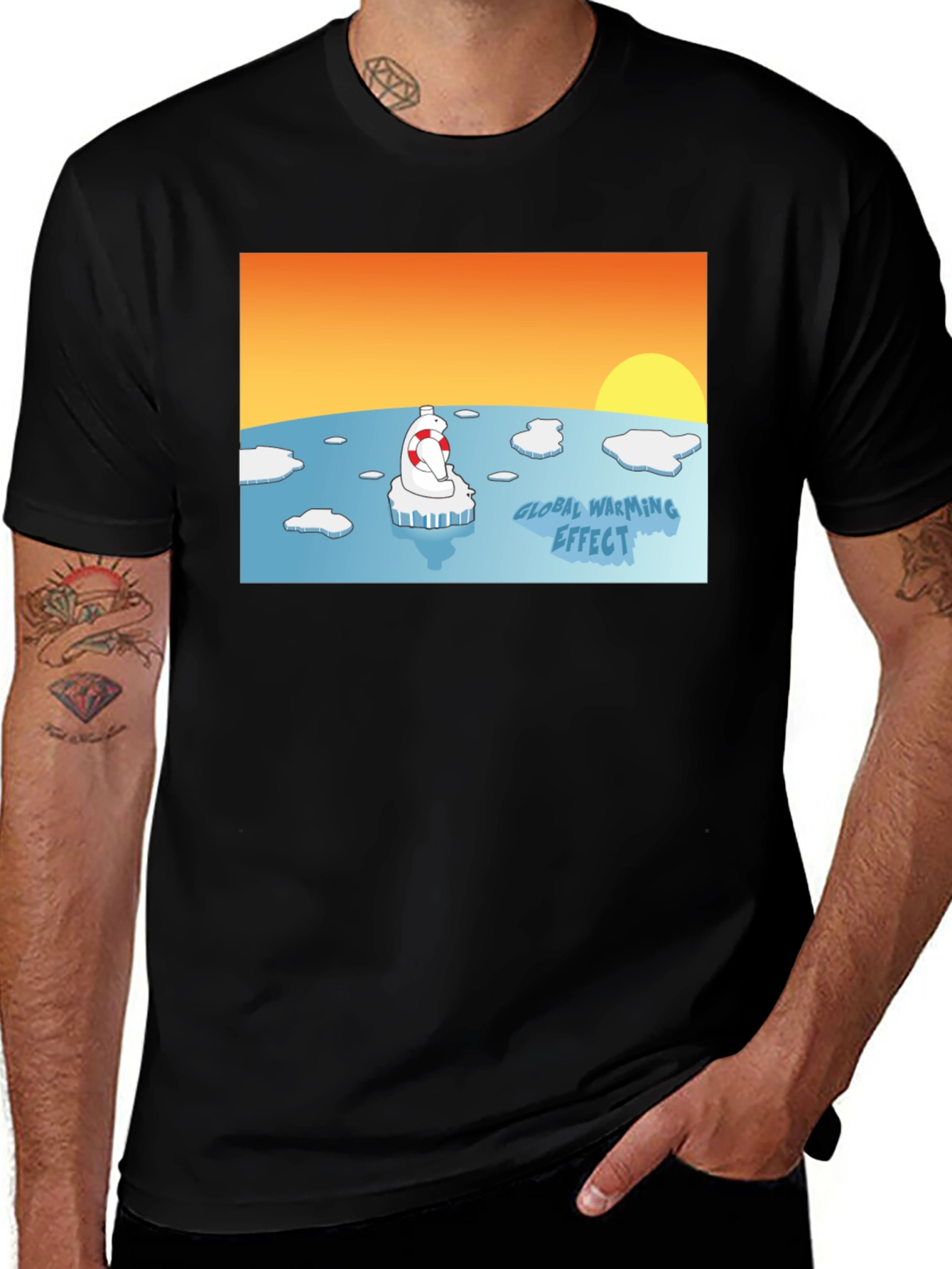 Variant 24 of Global Warming Awareness T-Shirt - Save the Polar Bear