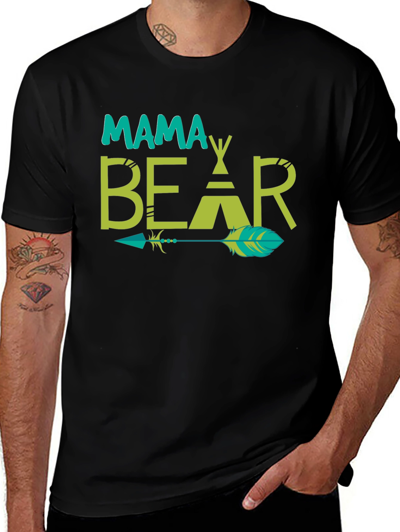 Mama Bear Arrow T-Shirt - Comfort Fit