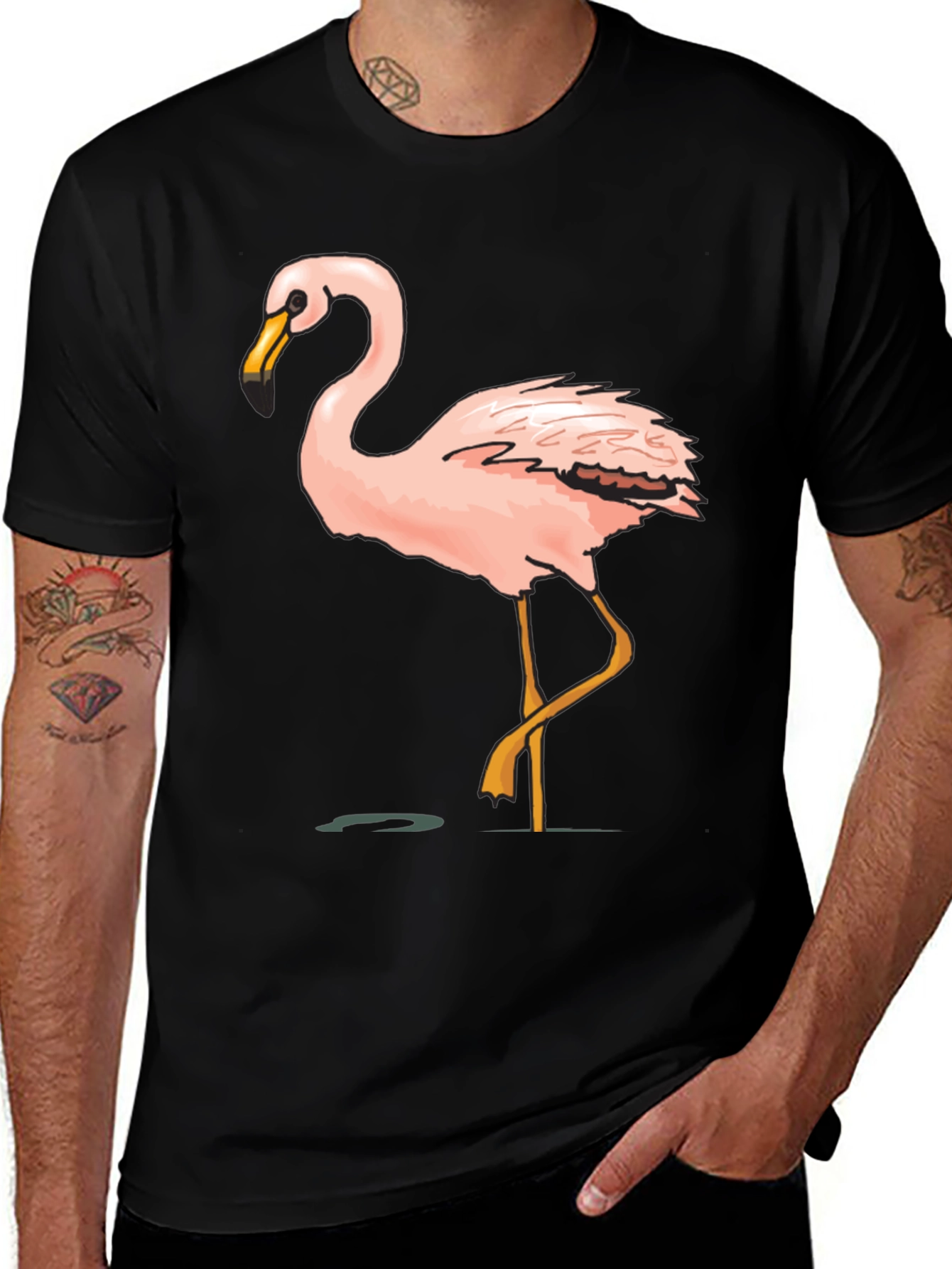 Variant 21 of Black Flamingo Graphic Tee