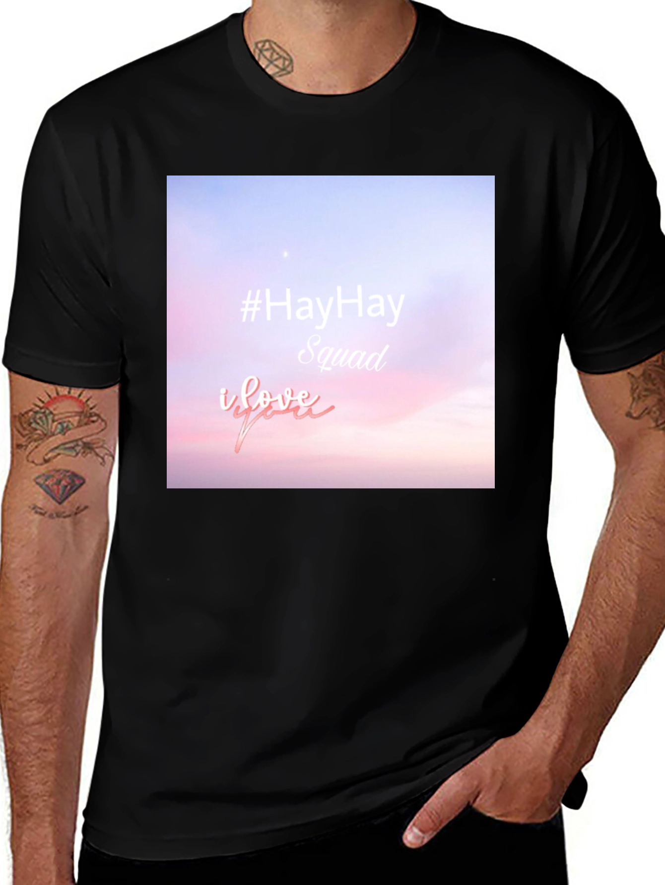 Variant 29 of #HayHay Squad Graphic Tee - Trendy Comfort