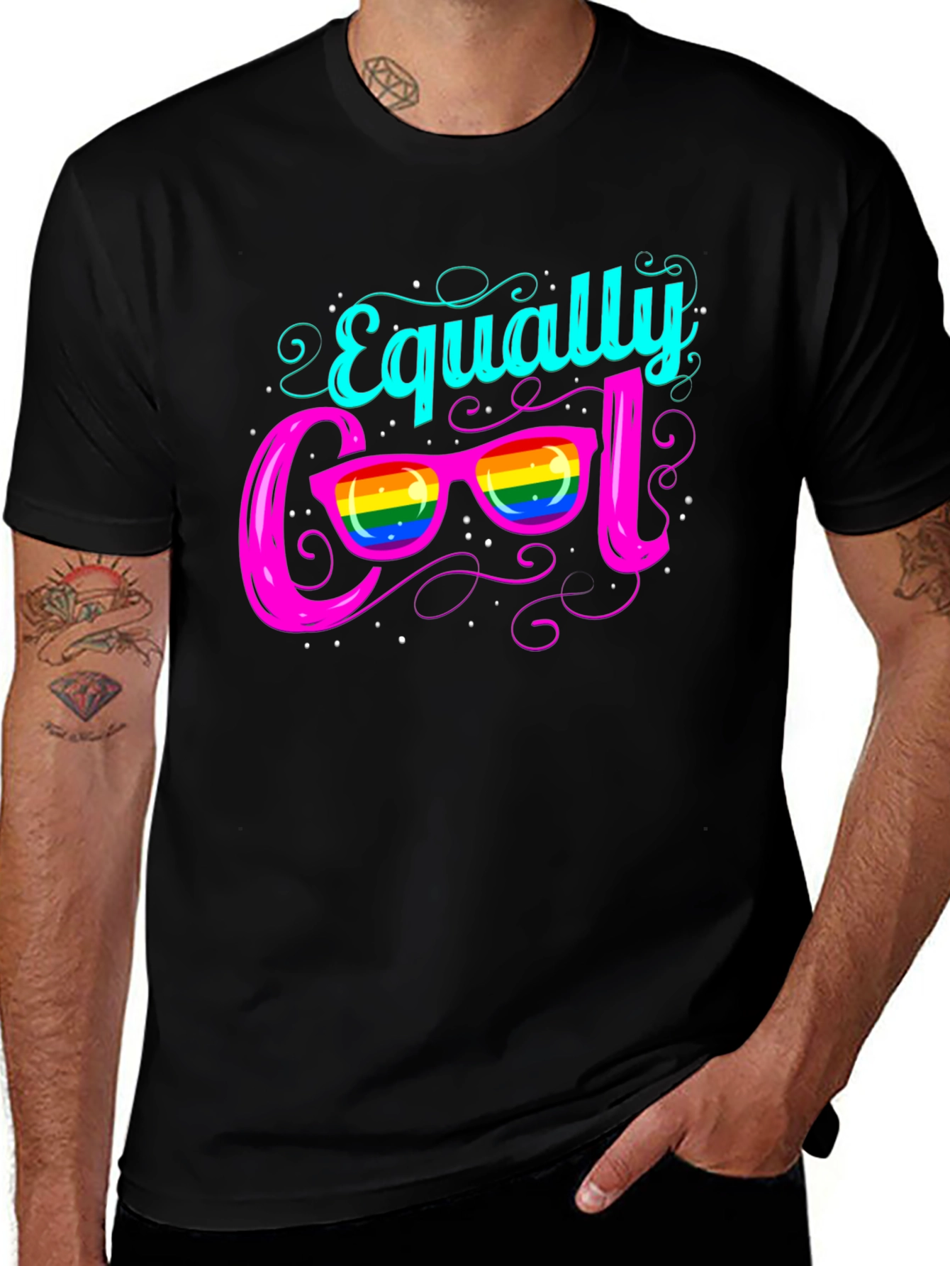Equally Cool LGBTQ+ Pride Graphic T-Shirt