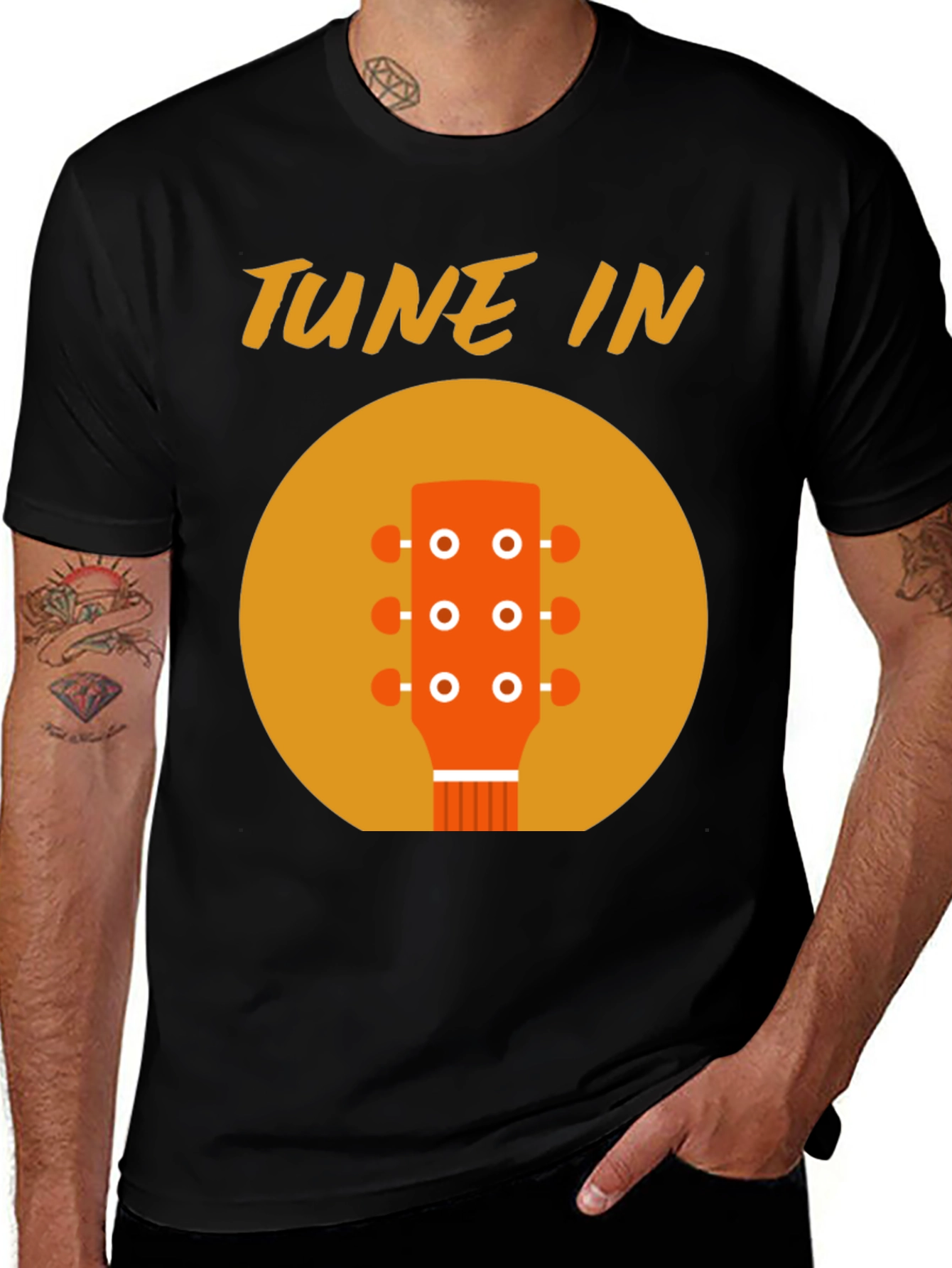 Tune In Guitar Head T-Shirt